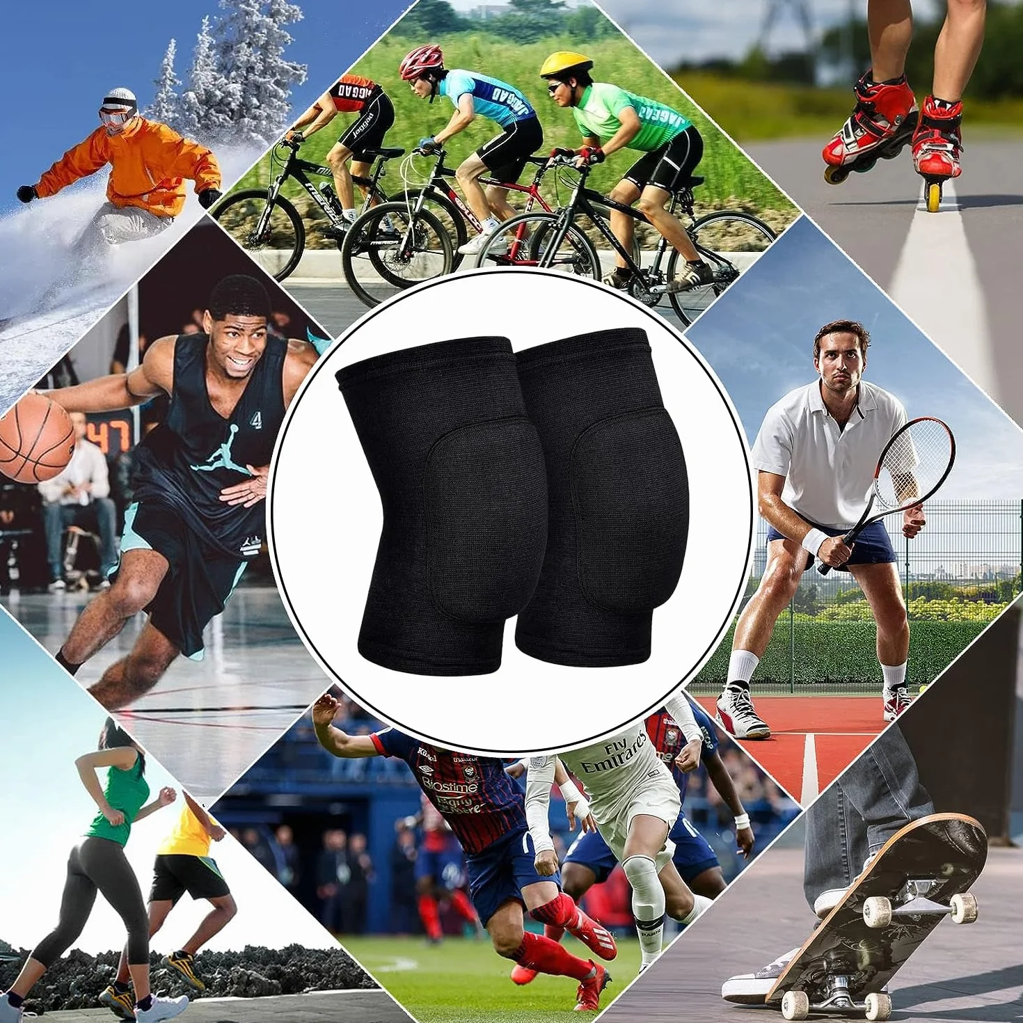 Rodilleras Deportivas Unisex - Protección Premium para Voleibol, Baloncesto y Entrenamiento