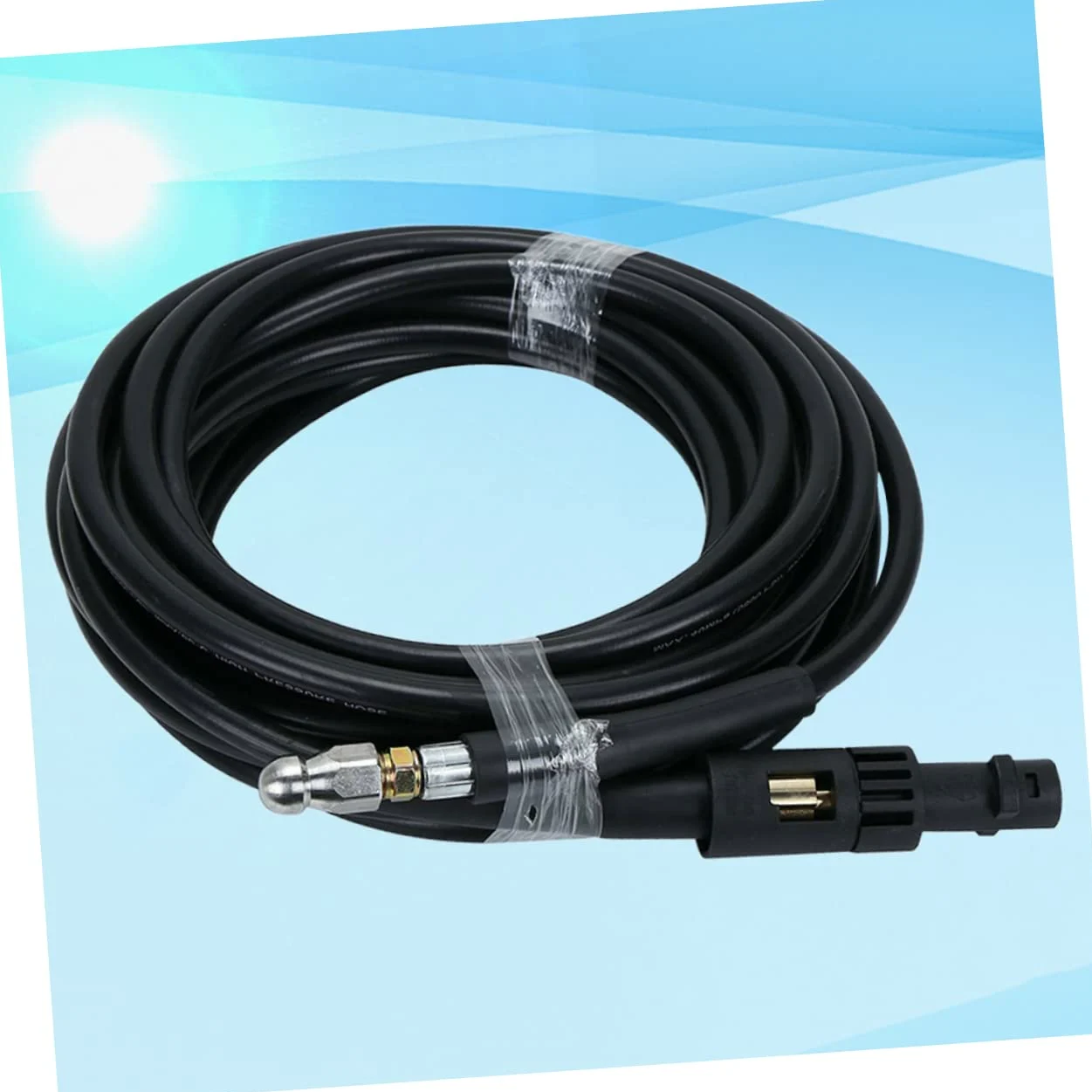 POPETPOP 15m Tapón De Limpieza De Manguera Para Desagüe Manguera De Desagüe De Alcantarillado Para Limpieza De Tuberías y Drenaje De Agua Coches y Jardines