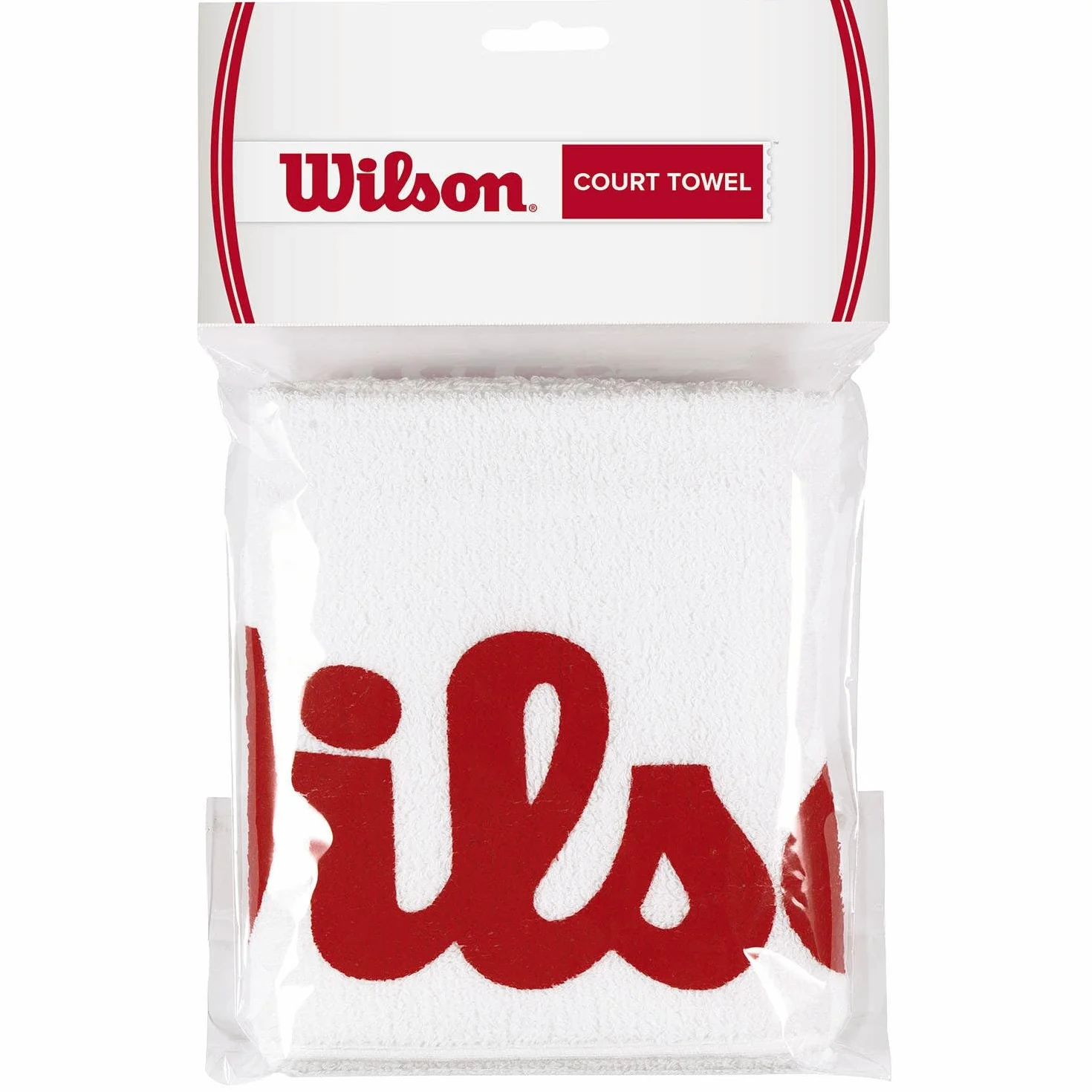 Wilson Tuch Court Towel Biały Czerwony NS