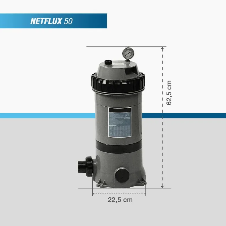 Sistema de filtración de cartucho único para piscinas de hasta 65 m3 - PF-NFX075 by POOLEX