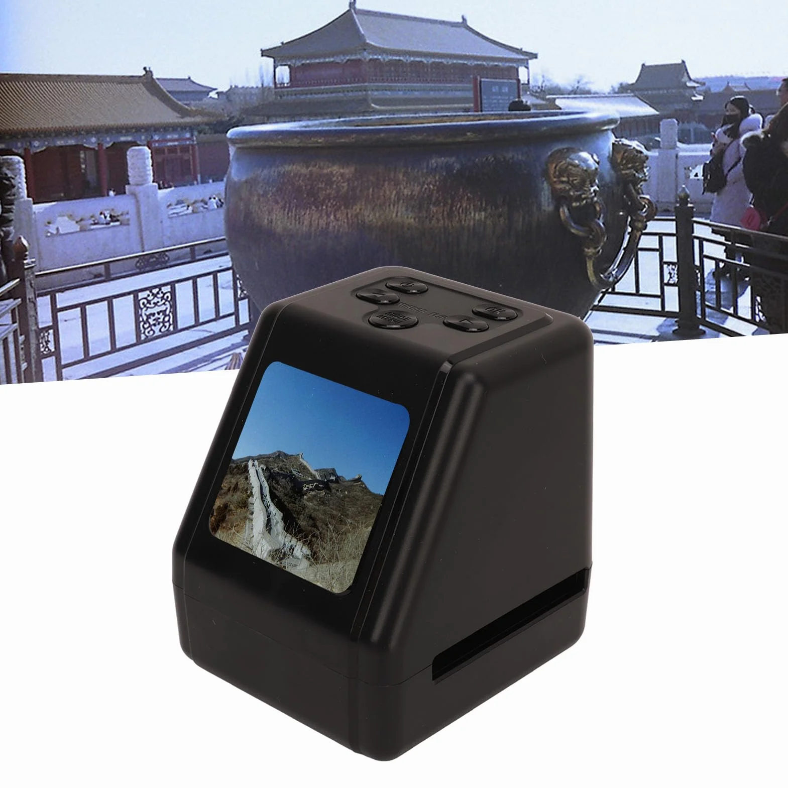 Escáner de Diapositivas de Película Digital 22 MP Sensor CMOS Lente de Alta Definición Compatible con 135 126 110 8 Mm a JPG