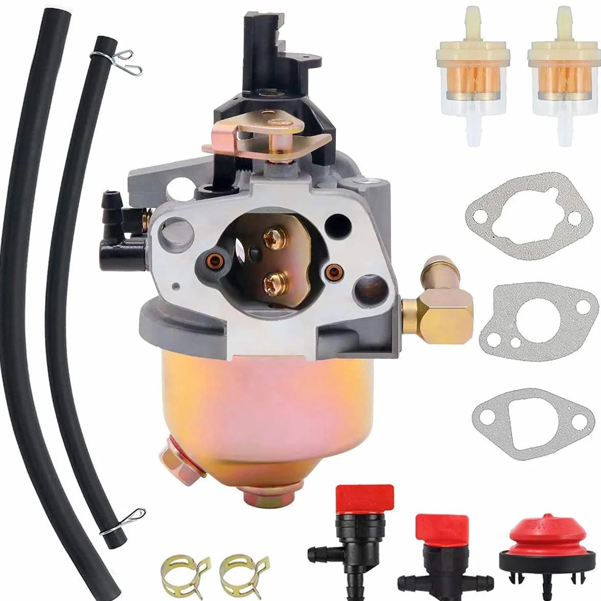 ZAMDOE Carburador 170SA para Huayi 170S 170SA 170SD 165S 165SA para MTD 951-10368 951-10638A 751-10638 751-10638A 951-14026A 951-14027A soplador de Nieve, con línea de Combustible