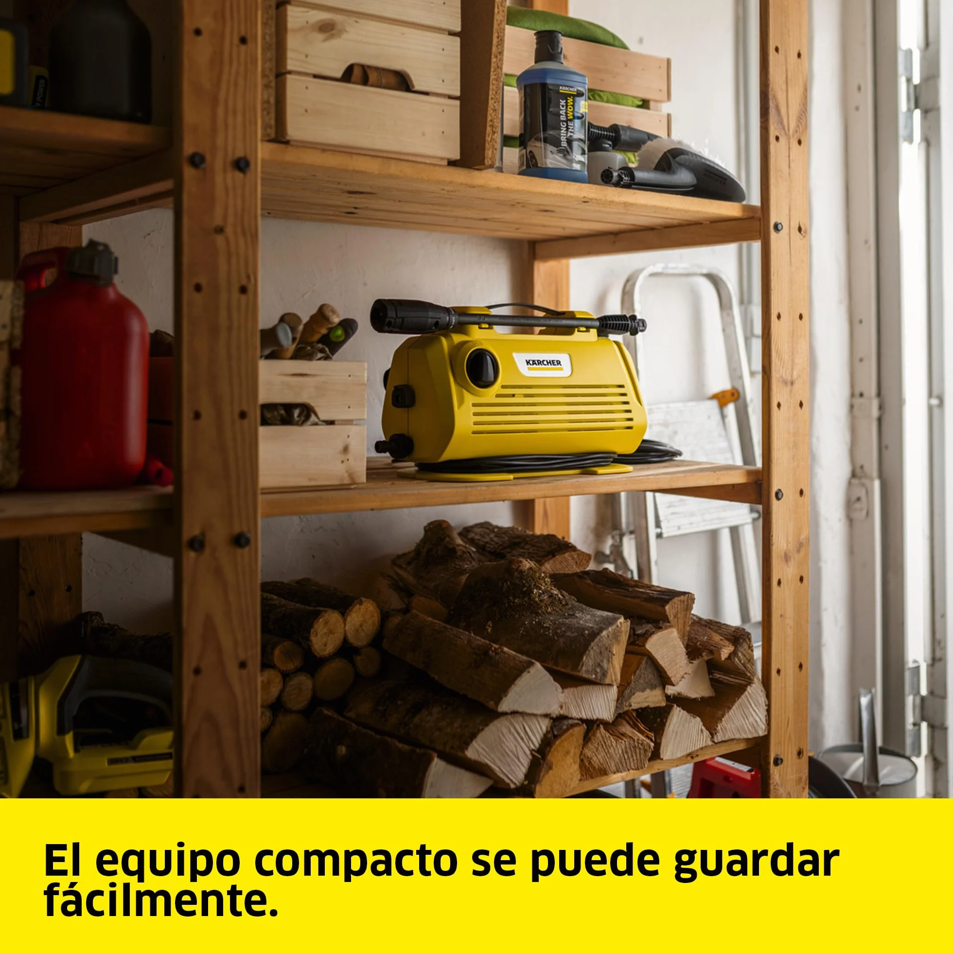 Kärcher Hidrolimpiadora K 2 Horizontal VPS, presión: 110 Bar, caudal: 360 l/h, Rendimiento: 20 m²/h, Filtro de Agua, 3,5 kg, Manguera y Pistola de Alta presión, Lanza pulverizadora Vario Power Jet