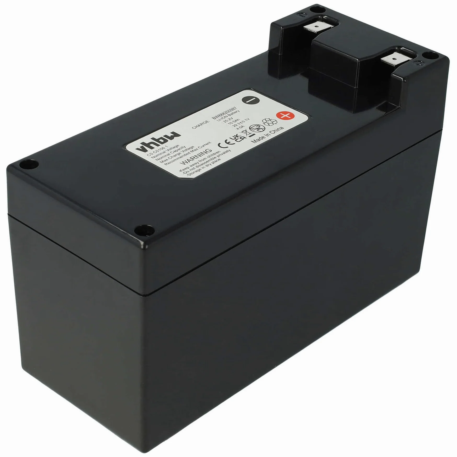 vhbw 1x Batería reemplaza Zucchetti CS-C0106-1 para cortacésped 10200mAh 25,2V Li-Ion