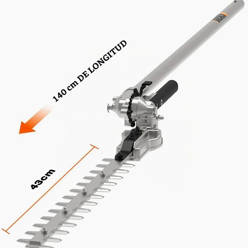 WORX Cabezal Cortasetos para Herramienta de Jardín Multifunción WG186E - WA0221 Negro