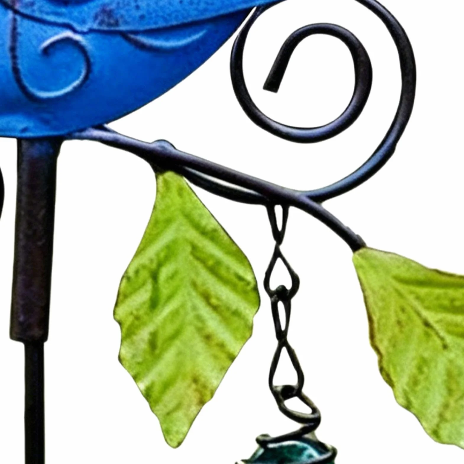 Estaca de metal para jardín, forma de pájaro, letrero artístico de metal para patio, césped, flores, maceta, balcón, interior, exterior, granja, primavera, naturaleza