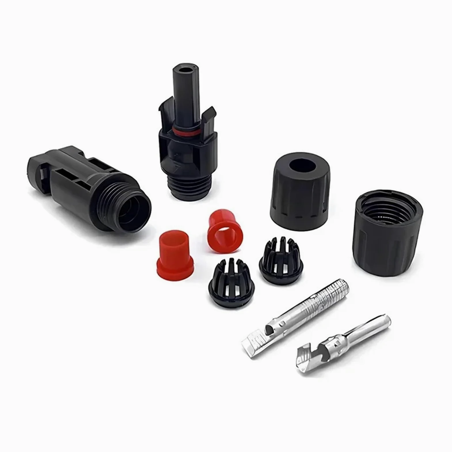 Kit de Conectores for Paneles solares (600/400/200/100/10 Piezas), Enchufe fotovoltaico de 1000 V CC y 30 A, for Cable MC fotovoltaico de 2,5/4/6 mm²(200pcs(100pairs))