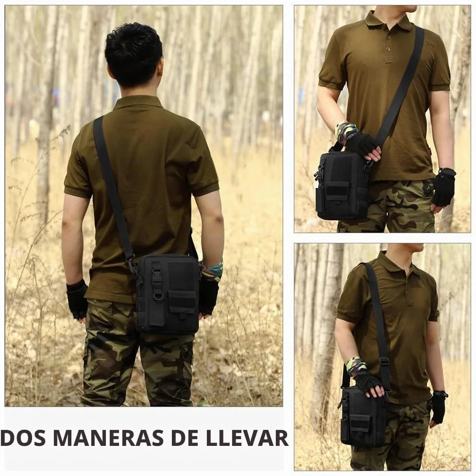 Huntvp Táctical Mochila de Bandolera Impermeable para Senderismo Ciclismo Caza