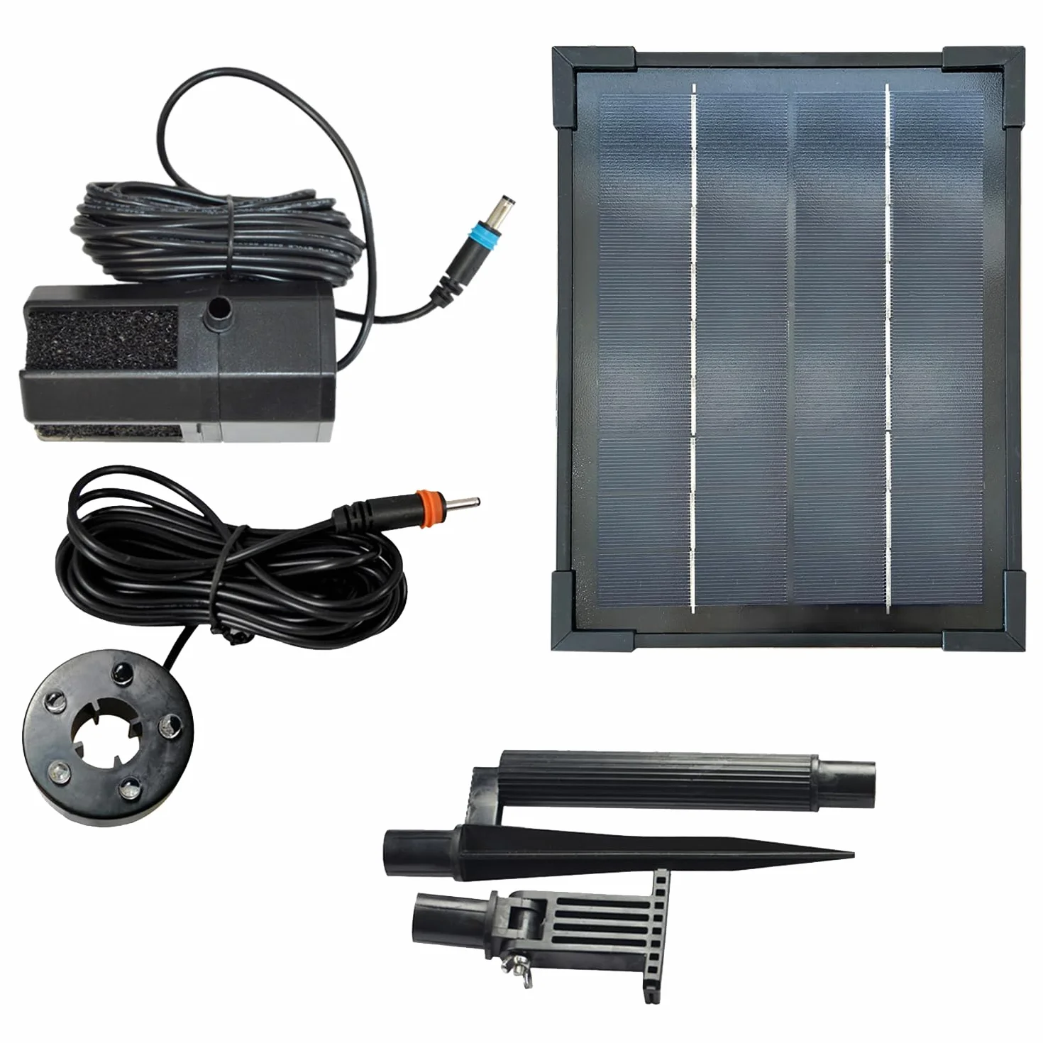 Fuente de agua solar para jardín, exterior, baño de pájaros, ideal para balcón, terraza y jardín, hermoso arte para tu medio ambiente, fuente decorativa al aire libre