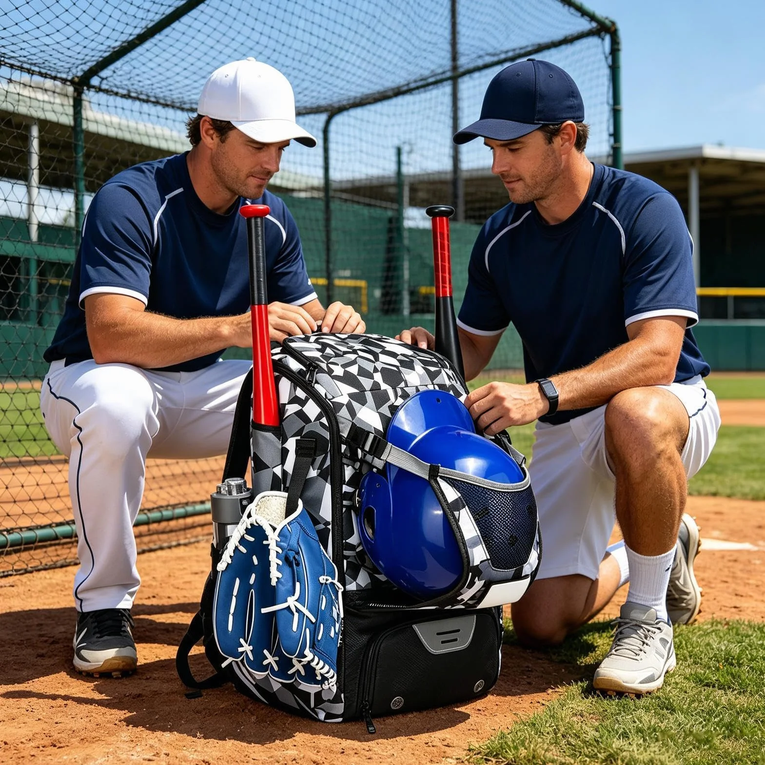 Mochila Grande Ajustable Ligera para Béisbol Juvenil, Sóftbol Femenina, Soccer, Fútbol