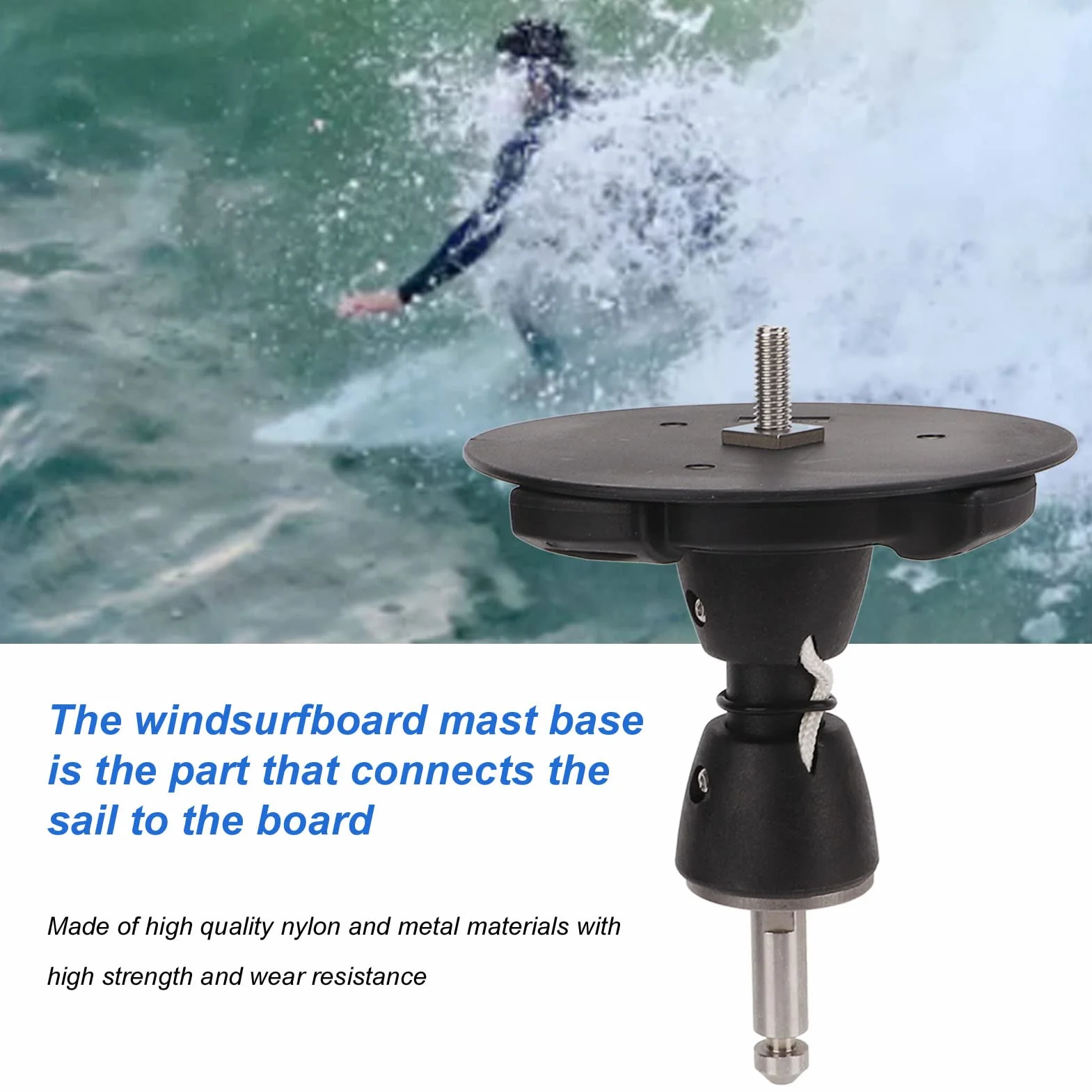 Base de Mástil Windsurf Nailon Metal para Deportes