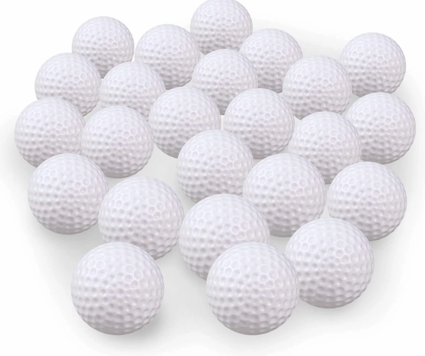 KOFULL Plastic Golf Balls 50/24 Pack Hollow Practice Balls for Indoor Outdoor Training