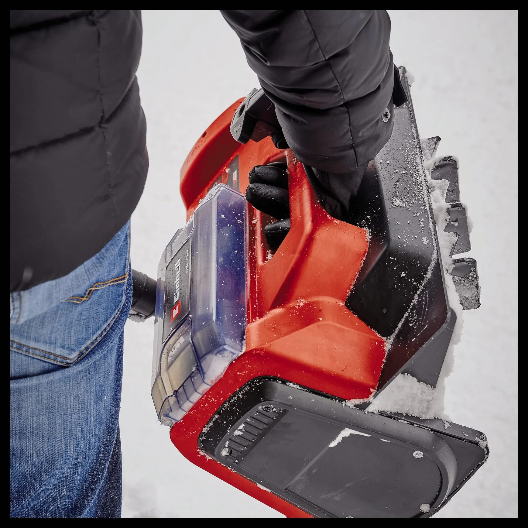 Einhell GE-ST 36/40 Li E-Solo Power X-Change - Extractor de Nieve con batería (Ion de Litio, 36 V, Ancho de Trabajo 40 cm, Altura máxima de la Nieve 20 cm, Entrega sin baterías y sin Cargador)
