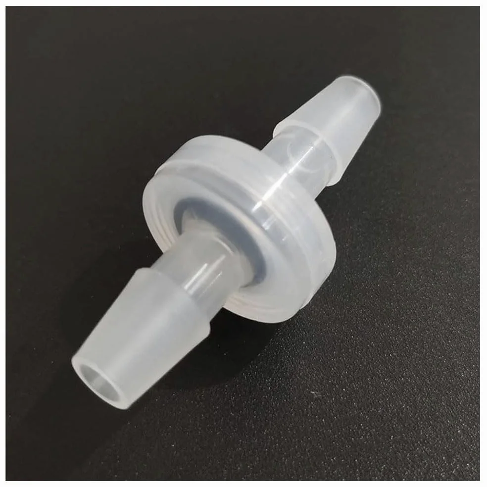 Válvulas De Retención De Plástico PP De 1/4" 3/16" 1/4", Válvula Unidireccional Antirretorno For Fluidos De Gas, Aire, Líquido Y Agua (2 Unidades)(3/16")