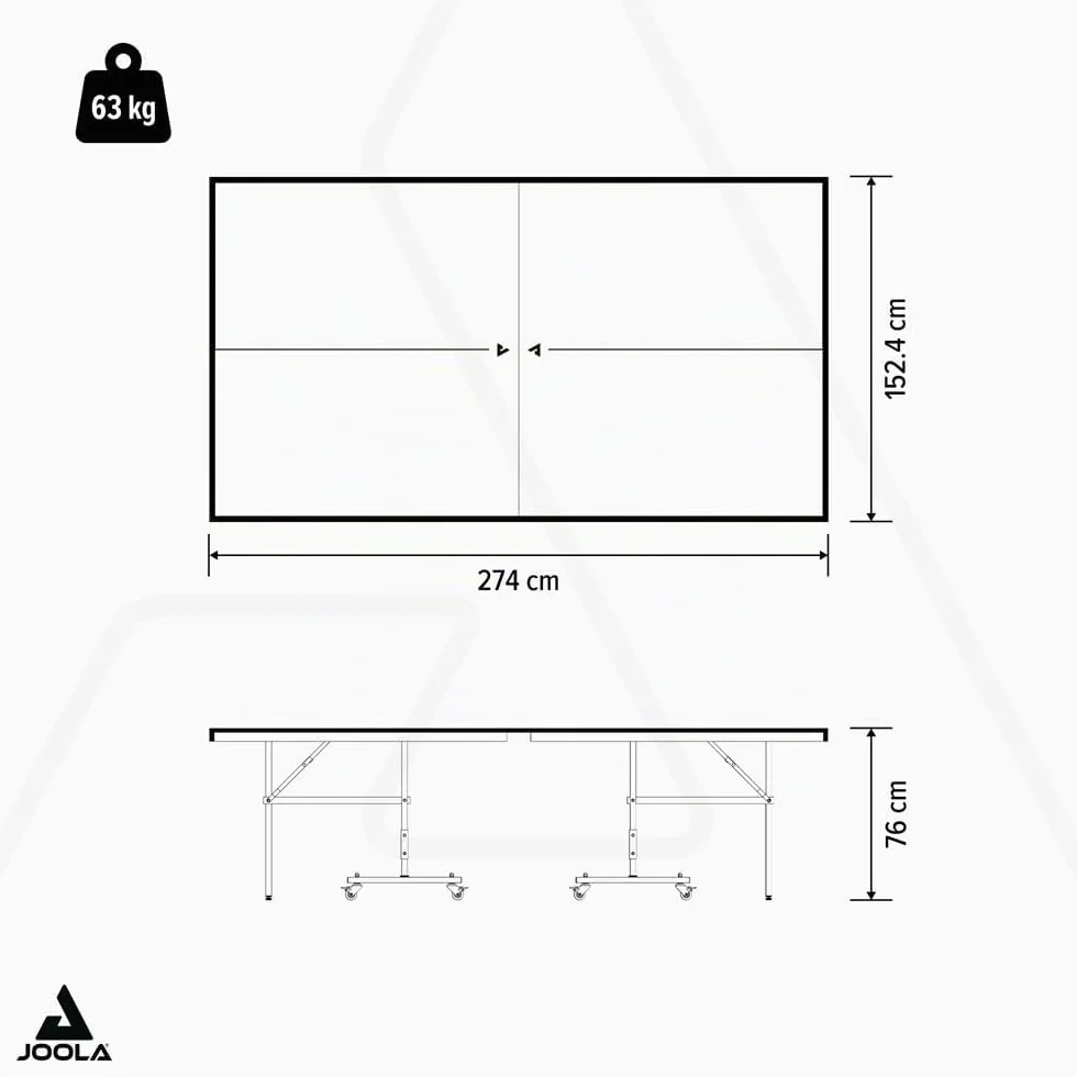 JOOLA Mesa de Ping Pong Exterior Rally Plegable Resistente a la Intemperie