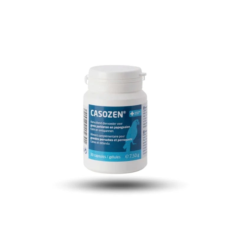 Genérico Antipicaje para Loros | CASOZEN 30 Caps | Producto Natural para Evitar el picaje