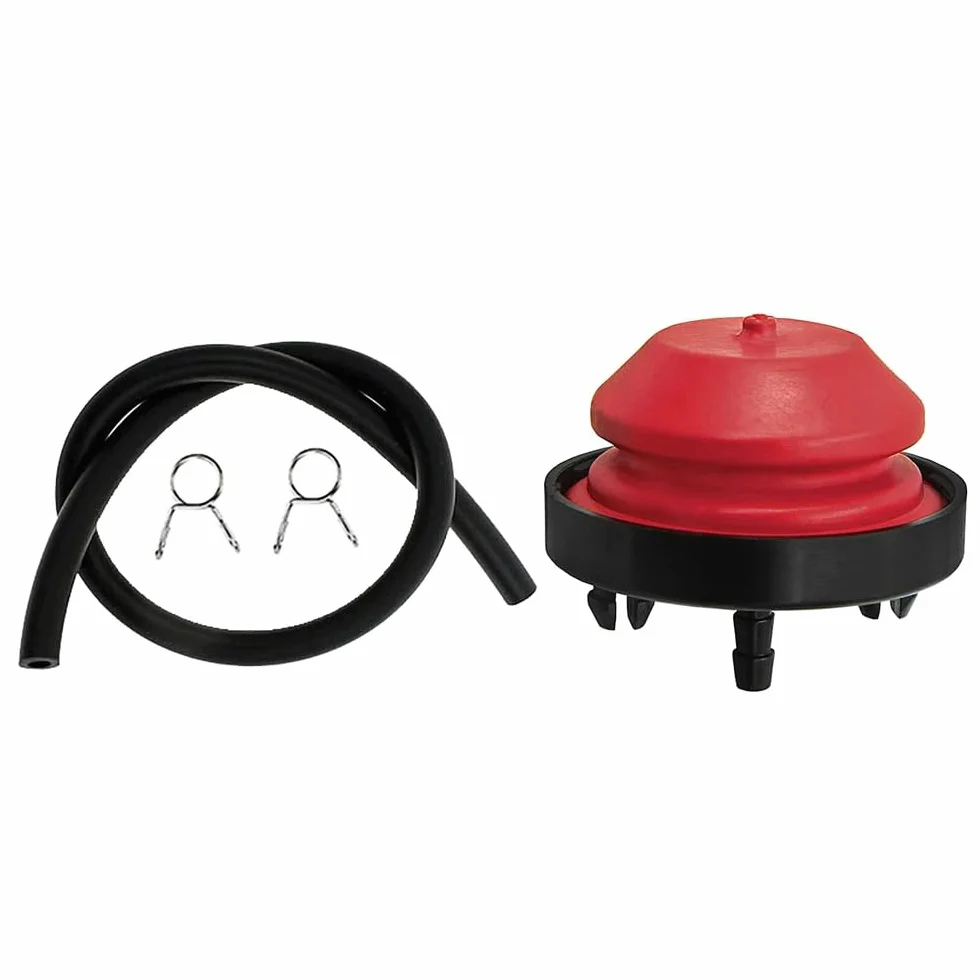 Bombilla de imprimación para soplador de nieve, bombilla de imprimación de carburador con tuberías, repuesto de carburador compatible con motor Tecumseh AV520 HMSK100 HMSK105 HMSK110
