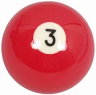 Bola billar nº3 segunda mano