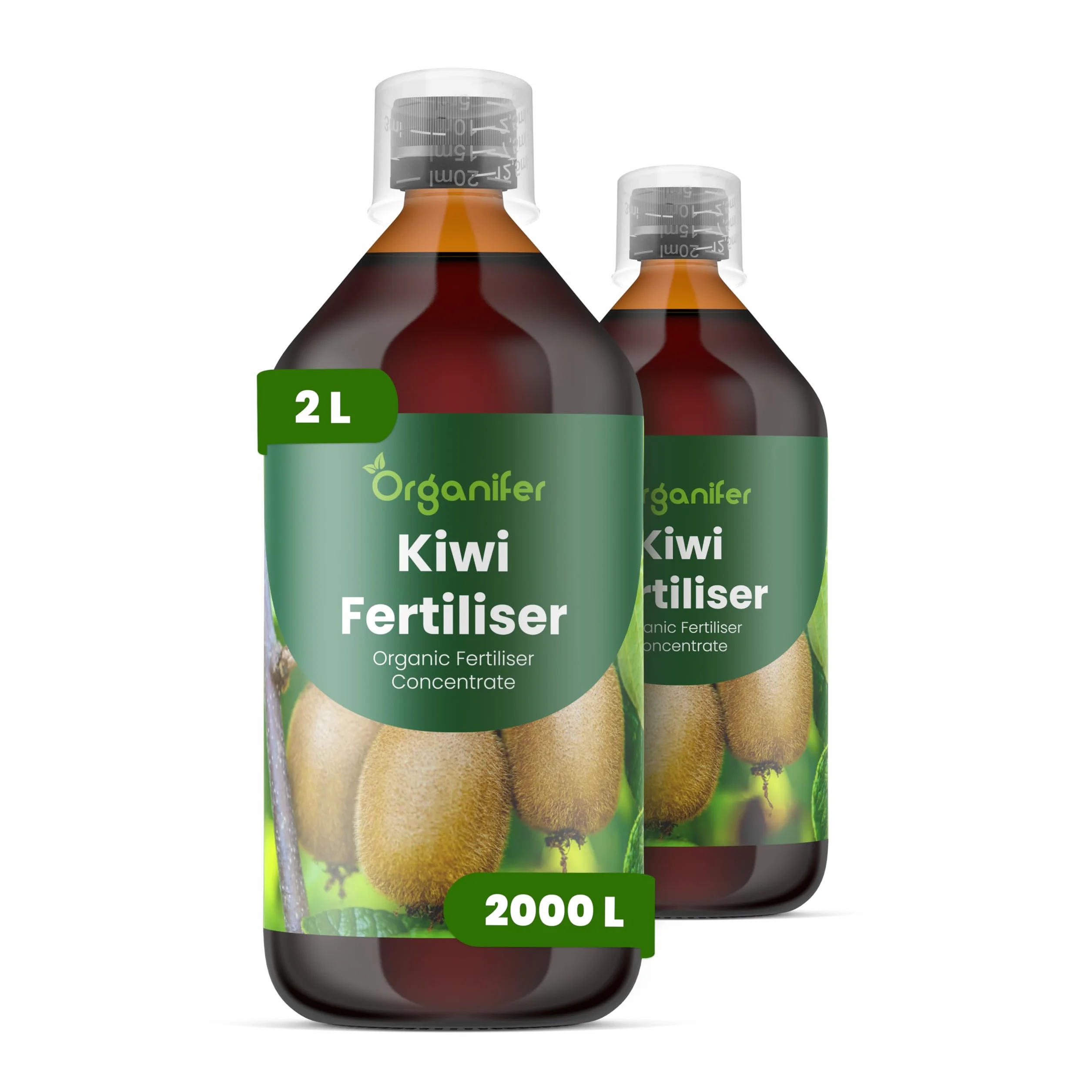 Fertilizante Líquido Orgánico 2x1L Para Kiwi – Favorece Hojas Lujosas Y Frutas Saludables – Organifer