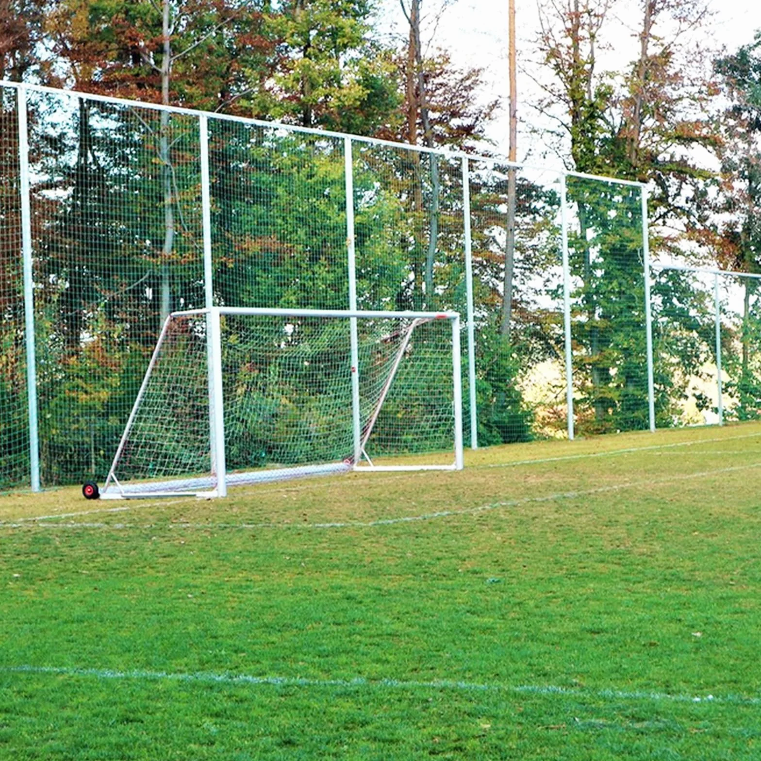 Red de Barrera para Fútbol Aoneky - 3x3M/3x4,5M/3x6M/3x9M/3x12M/4,5x6M/4,5x9M, Red de Detención de Balones, Protección Deportiva Multiusos, Verde