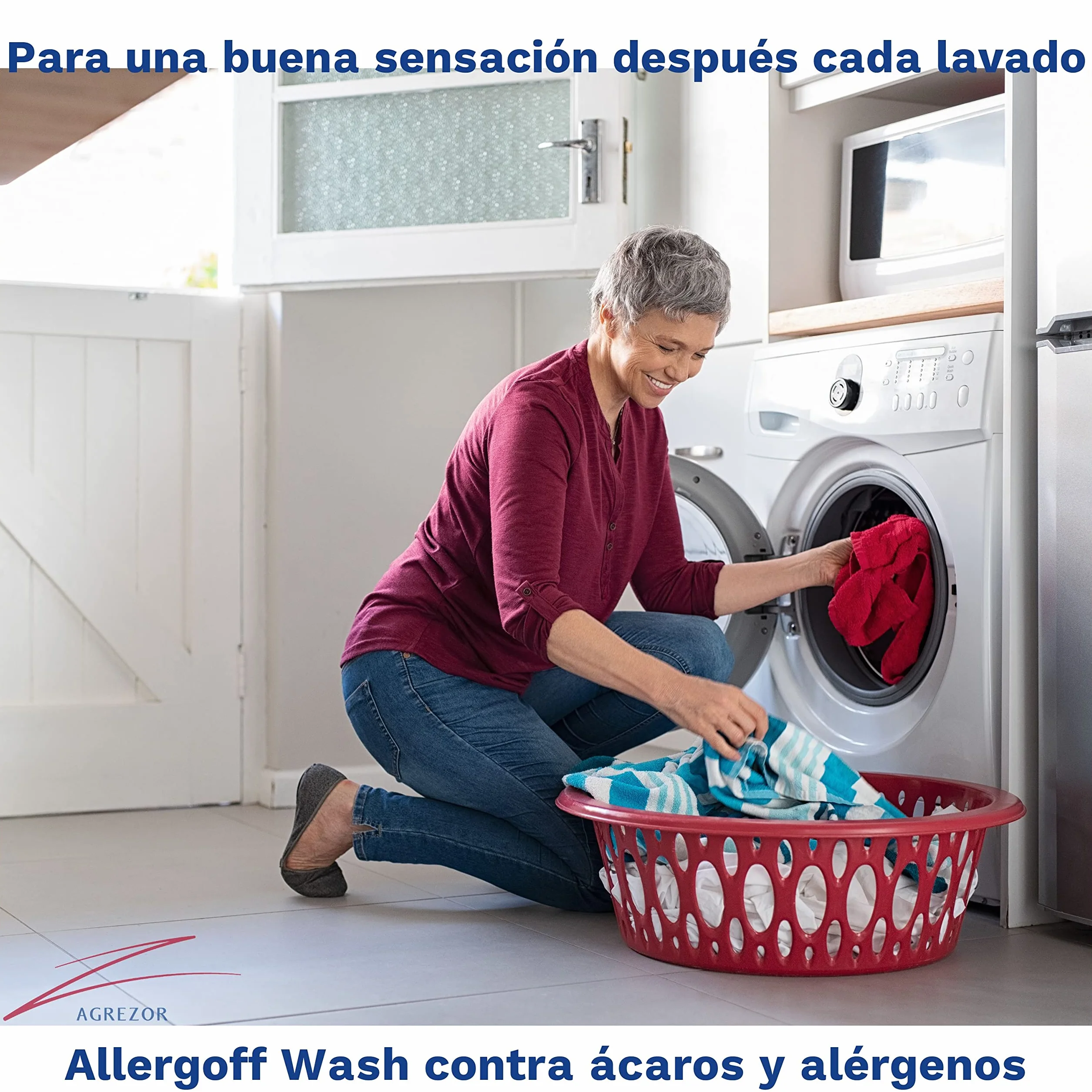 Allergoff Detergente para Ácaros, Pulgas, Piojos y Chinches - Aplicación Previo al Lavado - Complemento para Spray de Ácaros para Colchones (6 Gel de 20ml) (el empaque puede diferir)
