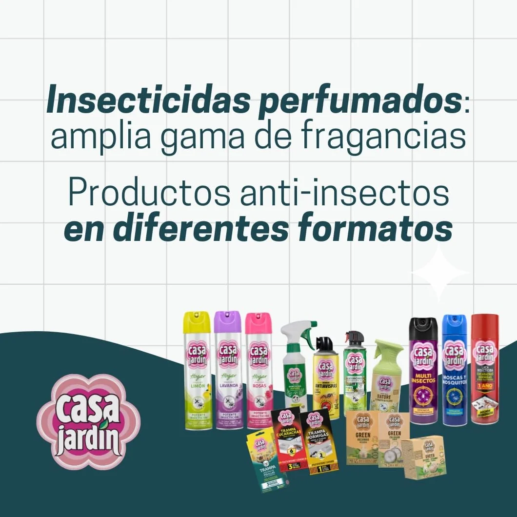 CASA JARDIN | Aerosol Insecticida | Spray con Acción Inmediata y Efecto Duradero | Cucarachas, Hormigas y Otros Rastreros | Hogar Libre de Insectos | 1 Año Sin Insectos | 400 ml