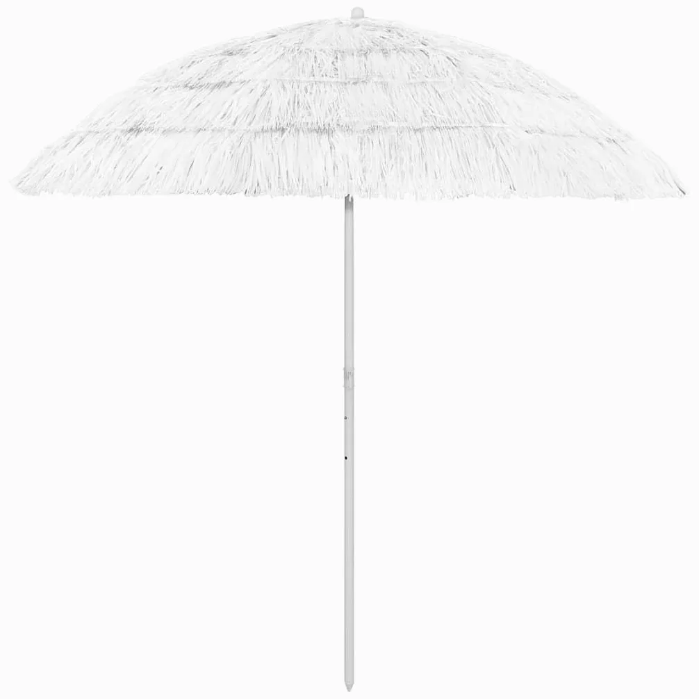 Sombrilla de Playa Hawaii con Protección UV y Función de Inclinación, Varilla Resistente y Clavo de Soporte Fijo, Perfecta para Bloquear Rayos Solares, Montaje en Soporte