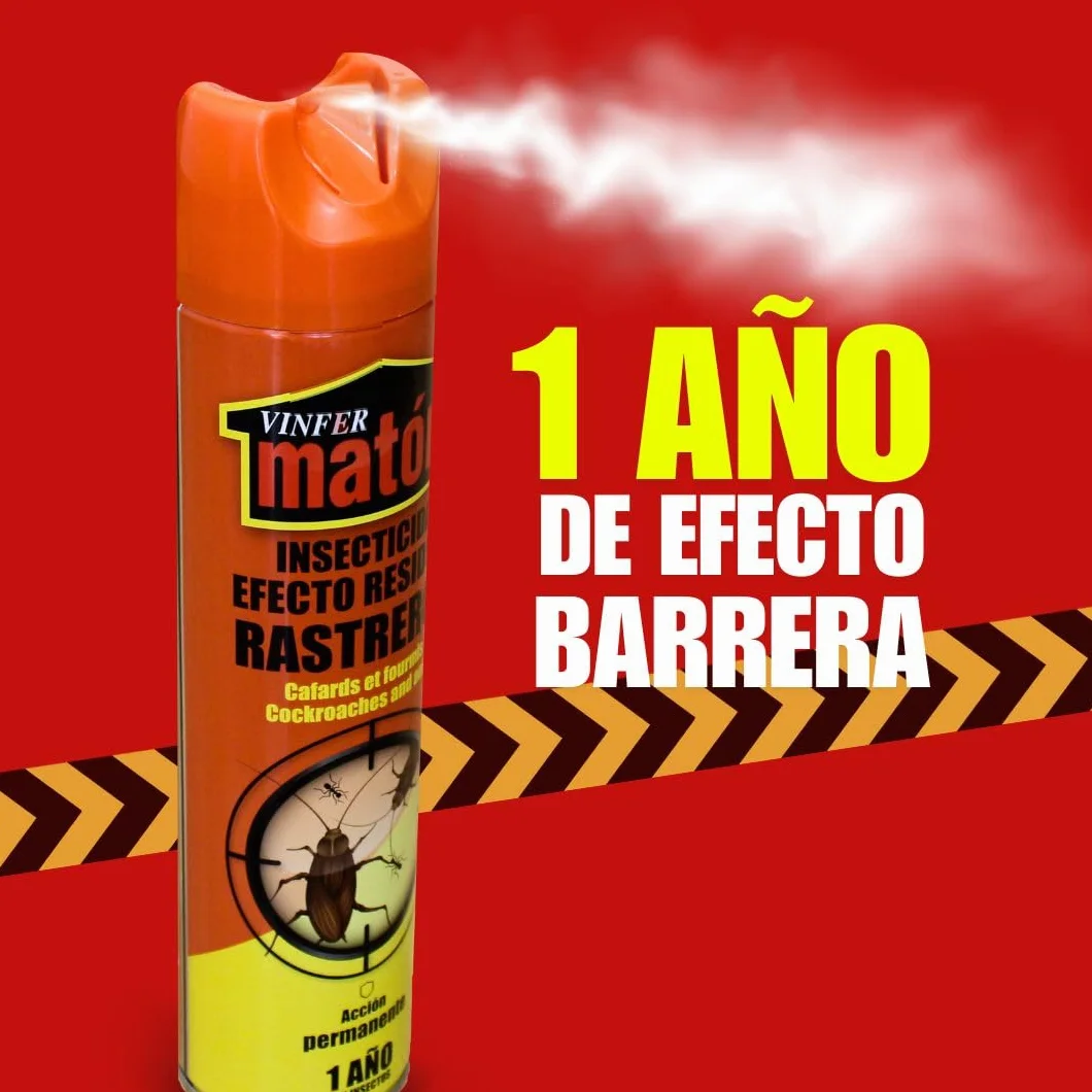 VINFERMATON – Insecticida Cucarachas y Hormigas Residual 400 ml | Spray Efecto Duradero para Interior y Exterior | Profesional Doméstico | 100 % MADE IN SPAIN