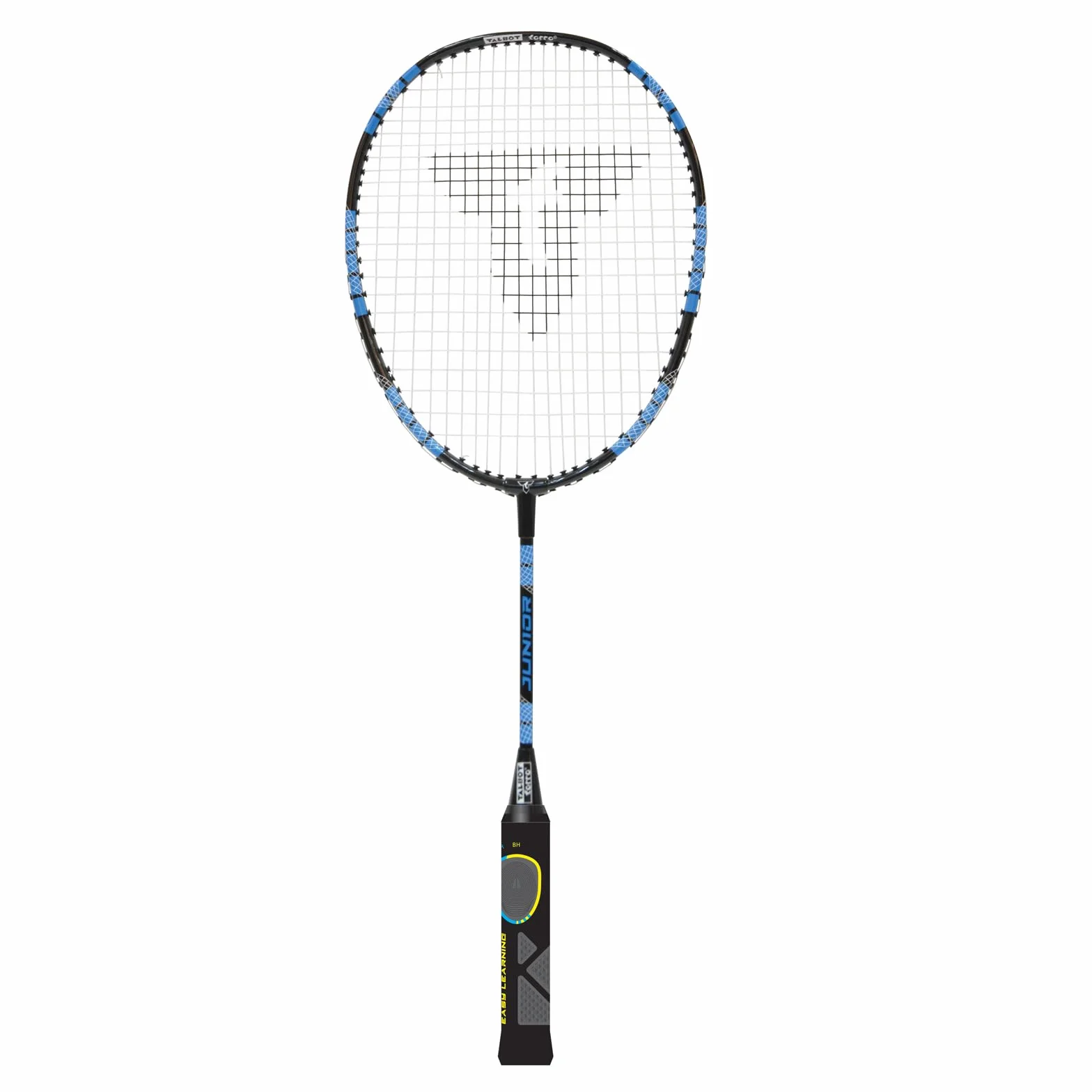 Talbot Torro Eli Junior Badmintonschläger 58 cm Lerngriff Tropfenkopf Schwarz Gelb Blau