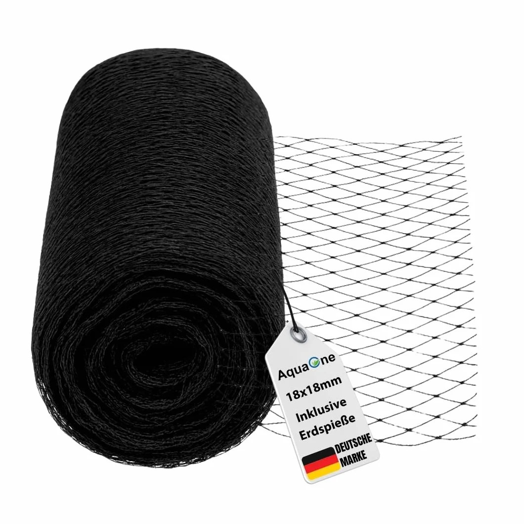 AquaOne Red para estanque, 10 x 15 m, para estanque, protección contra peces, red para estanque, red de pesca para pájaros