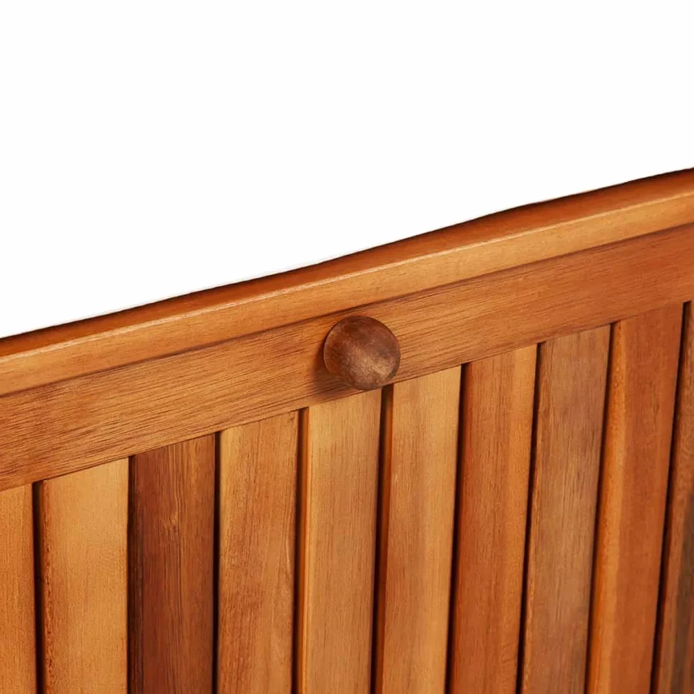 Festnight Banco Arcón Exterior Garden Bench Banco de Almacenaje Madera Maciza Acacia 120x63x84 cm