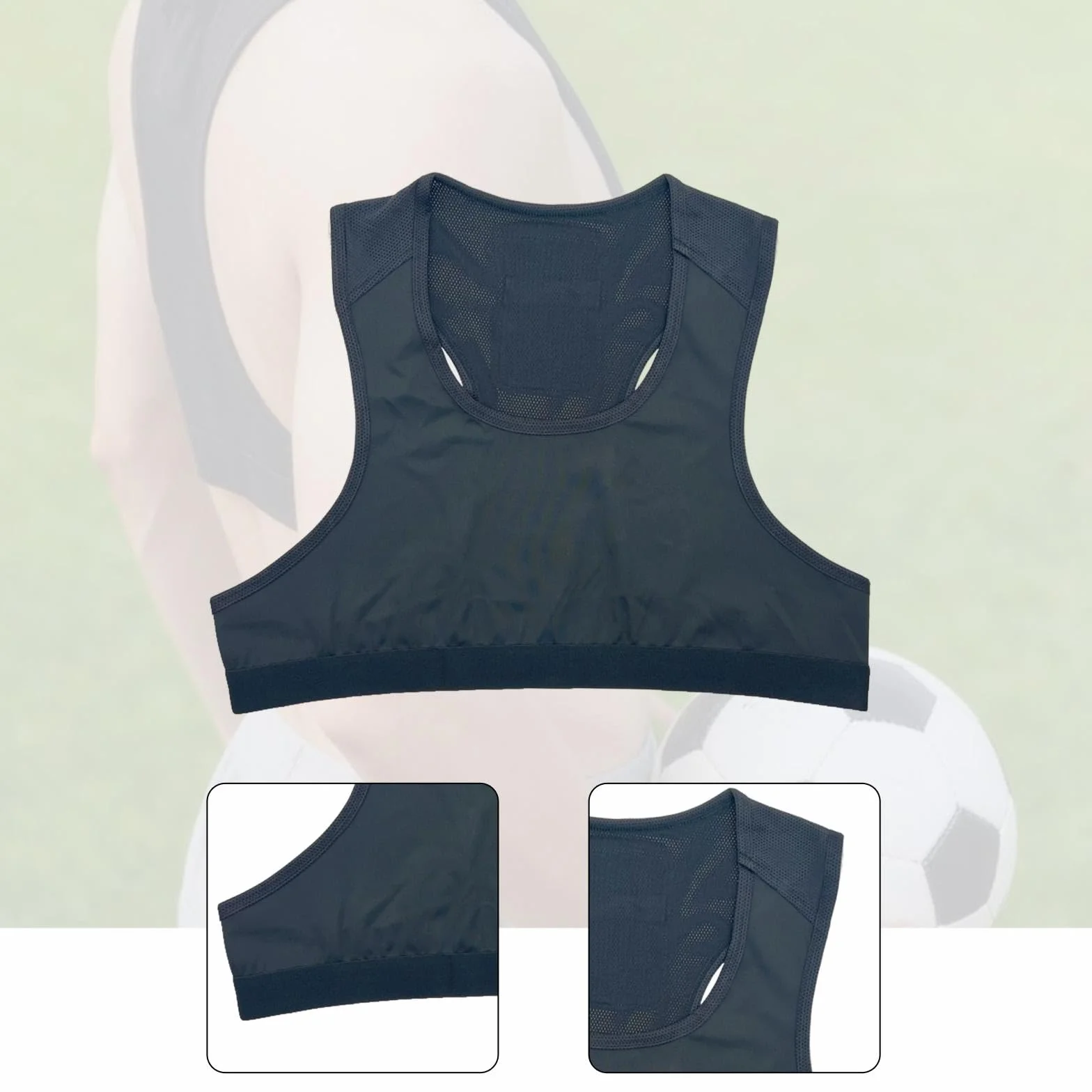 Oshhni Chaleco de Entrenamiento de fútbol con Bolsillo Transpirable Secado rápido