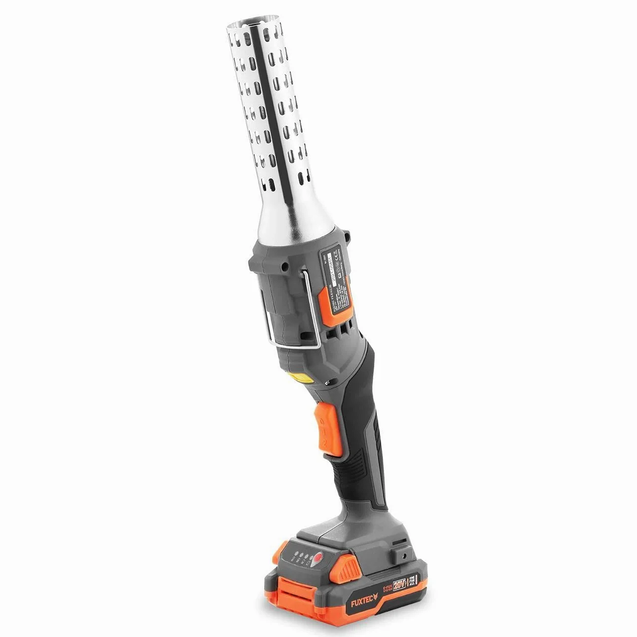 FUXTEC Encendedor 20V para Barbacoa y Chimenea – hasta 550?°C – con batería y Cargador