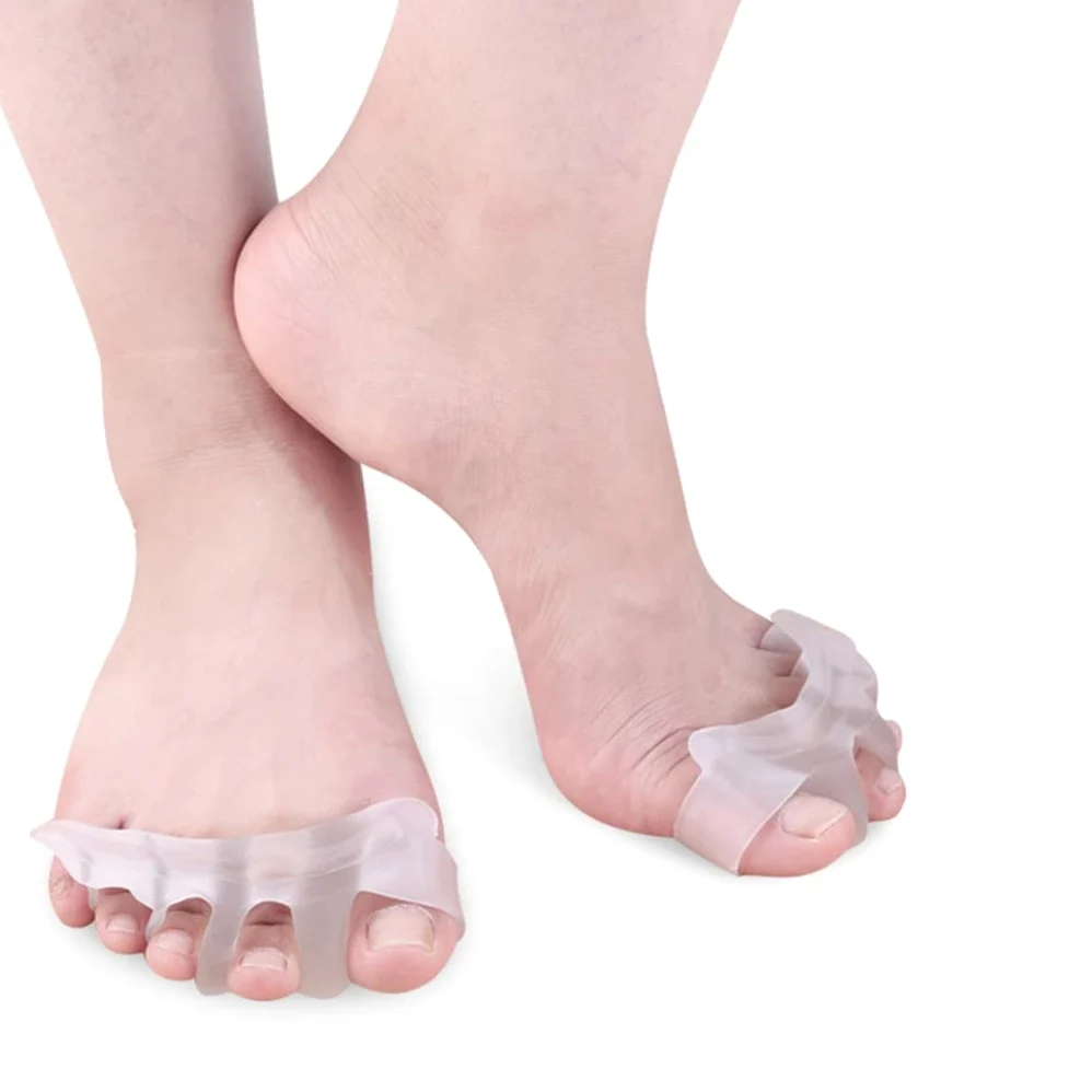 Separador de Dedos de Gel, estiradores de Dedos de Gel para Dedos superpuestos, fácil de Usar en Zapatos, Alivia rápidamente el Dolor después de Yoga y Actividades Deportivas