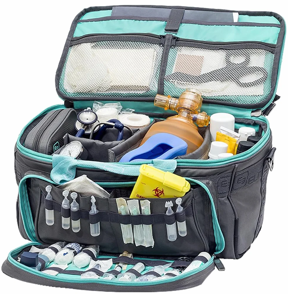 Elite Bags Bolsa sanitaria ligera Mochila sanitaria Resistente Gris-verde