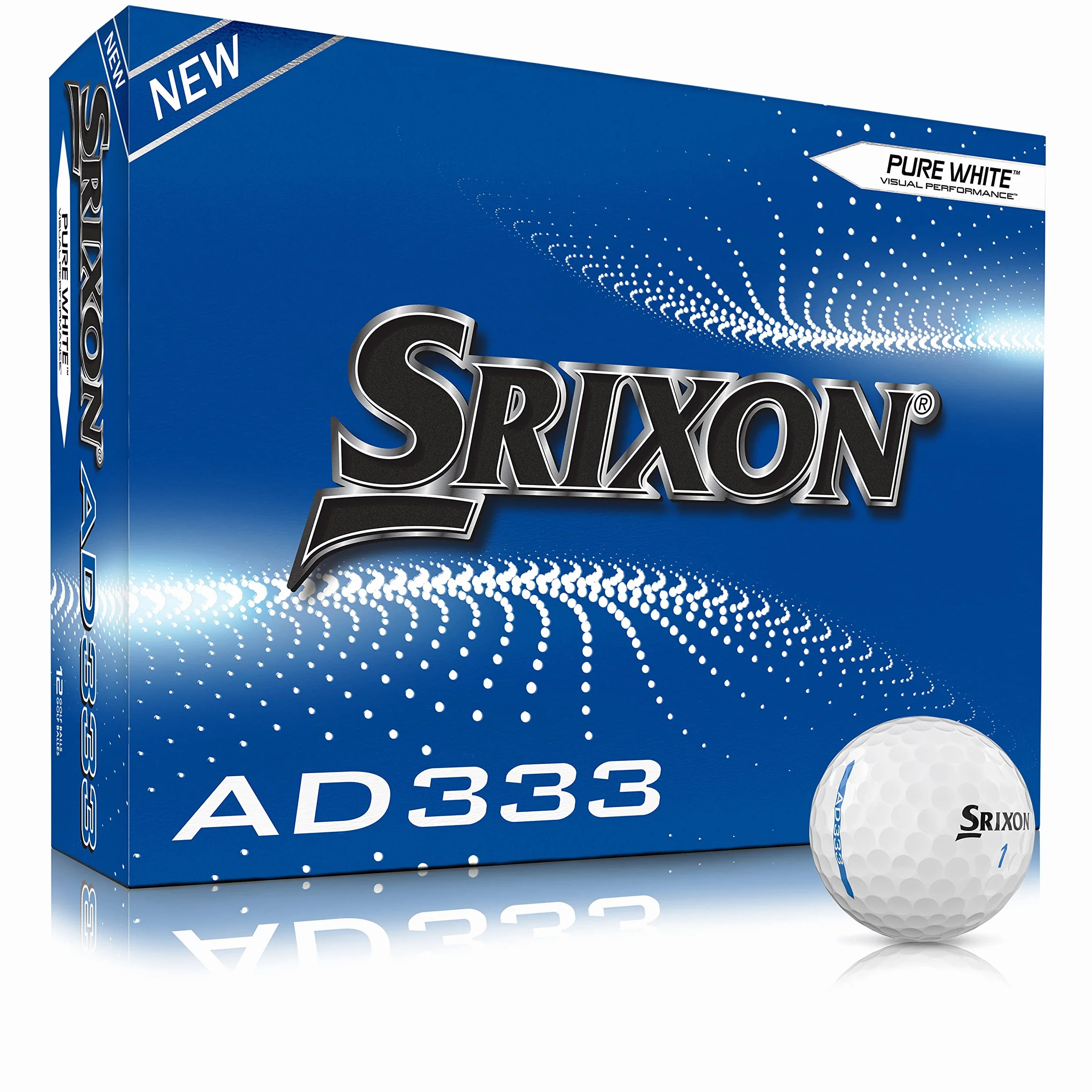 Srixon AD333 Golf Ball White 12 Balls