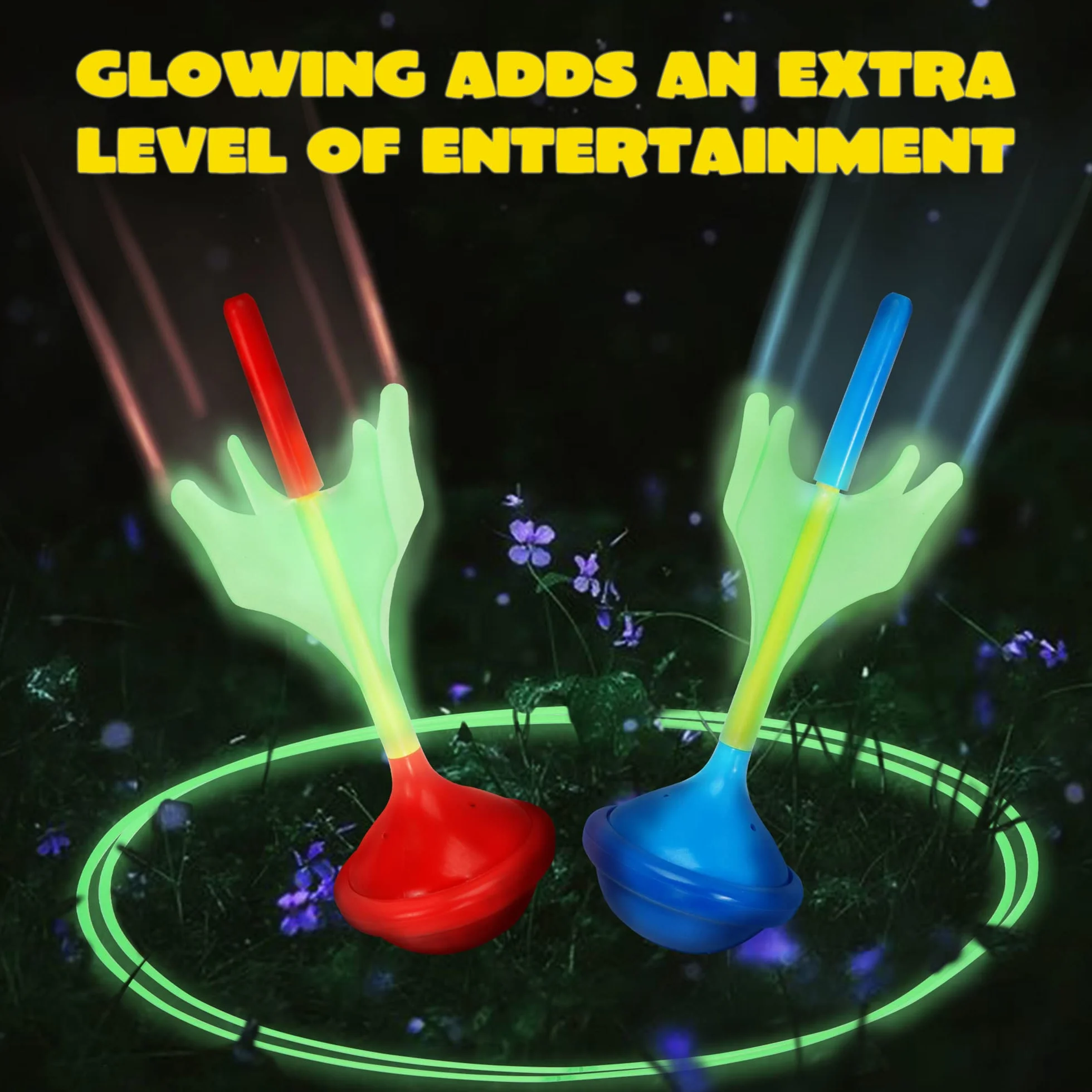 JOYIN Juego de Dardos de Césped que Brillan en la Oscuridad para Niños y Adultos
