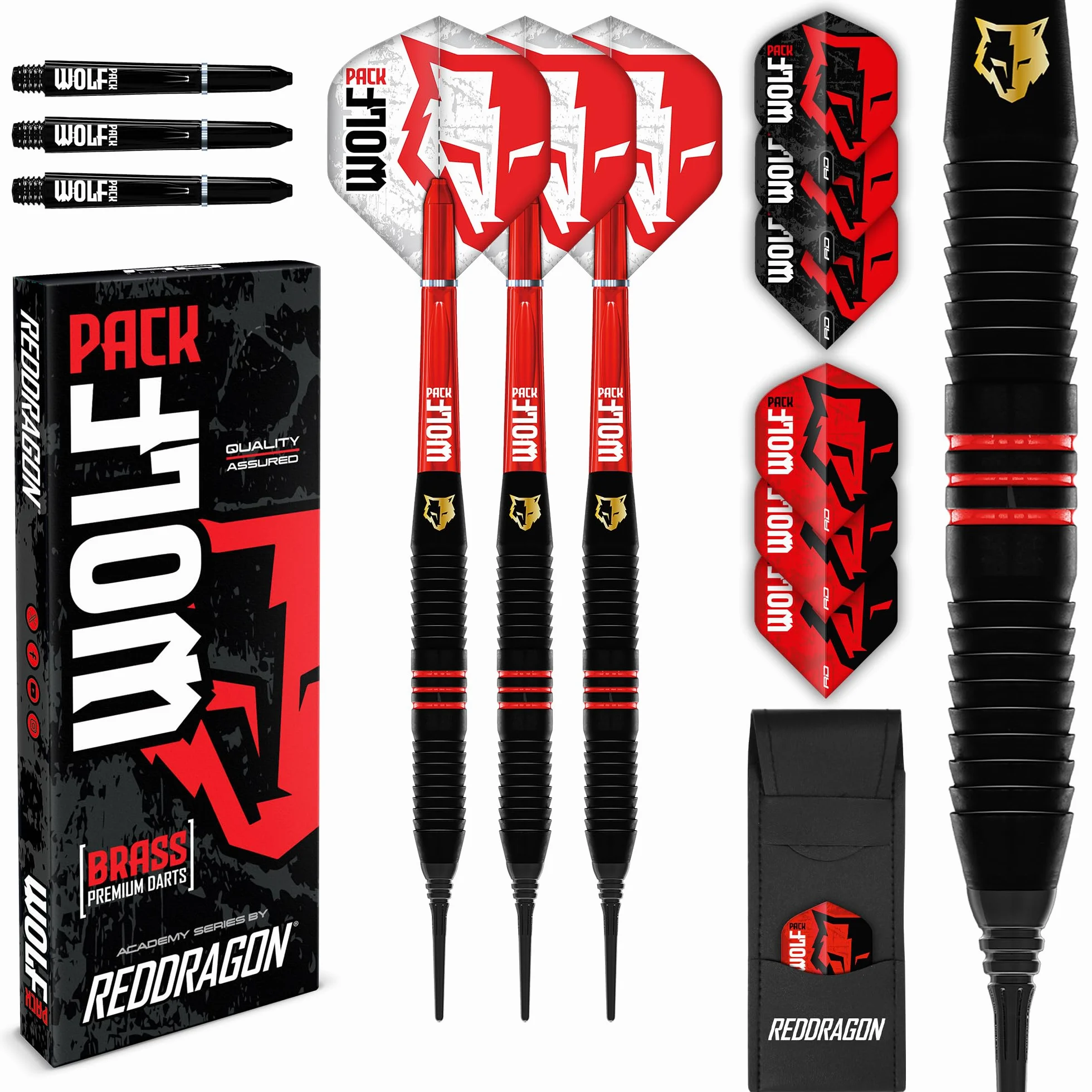 RED DRAGON Wolf Pack Series Dardos de latón 18 g 20 g 22 g