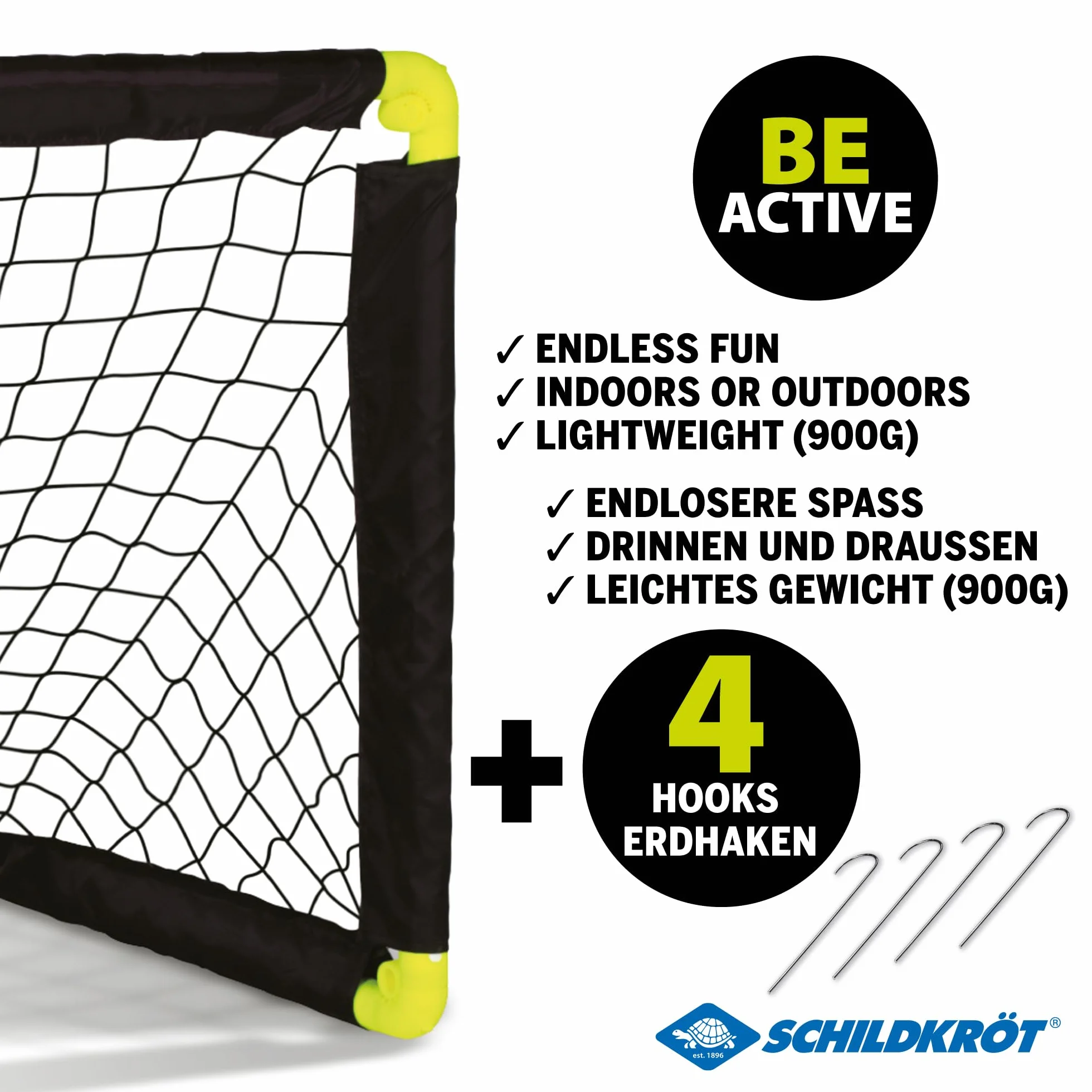 SCHILDKRÖT Folding Soccer Goal bramka piłkarska składana 1 sztuka