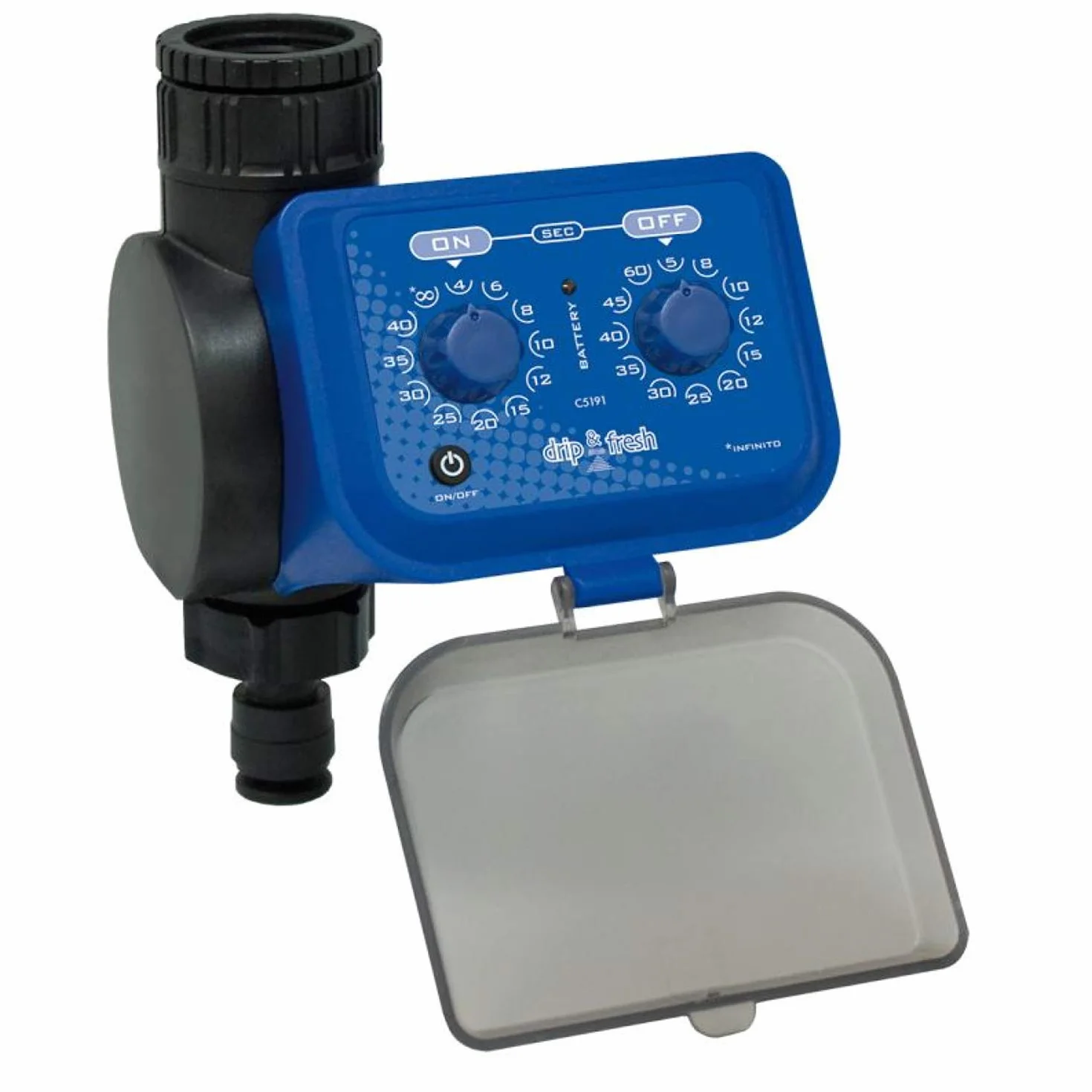 ALTADEX - Drip & Fresh C5191 - Programador de Nebulización por Segundos - Apertura y Cierre por Membrana, Color Azul