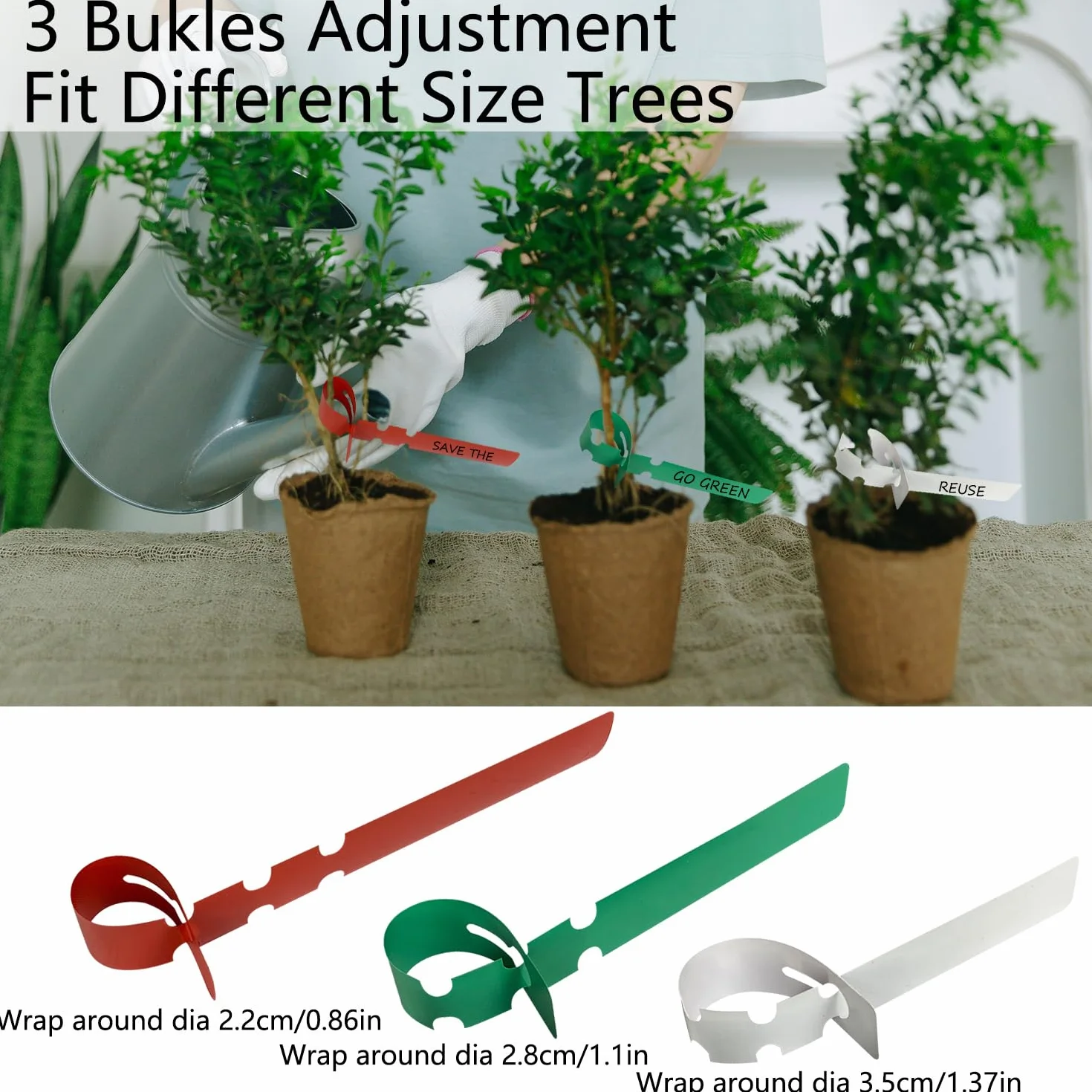 Etiquetas Plantas 600pcs Marcadores para Plantas Etiquetas para Plantas Resistentes a la Intemperie Ajustables para Árboles y Plantas 2 x 21 cm (600)