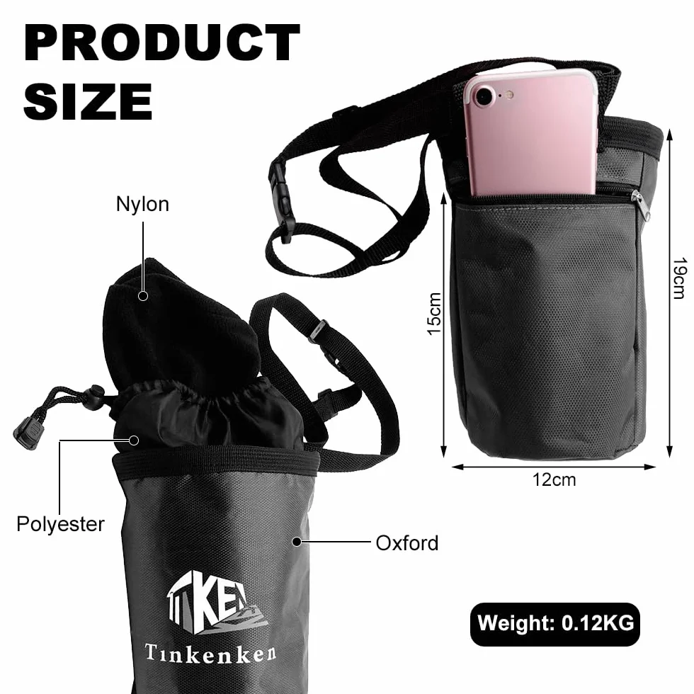Bolsa magnesio Escalada Impermeable con Correa Ajustable Cintura y Bolsillo Cremallera
