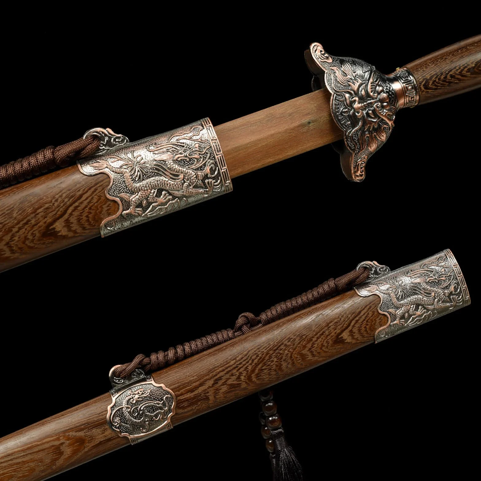 Espada de Tai Chi 102 cm madera sándalo natural con vaina madera maciza Bokken para entrenamiento Kendo