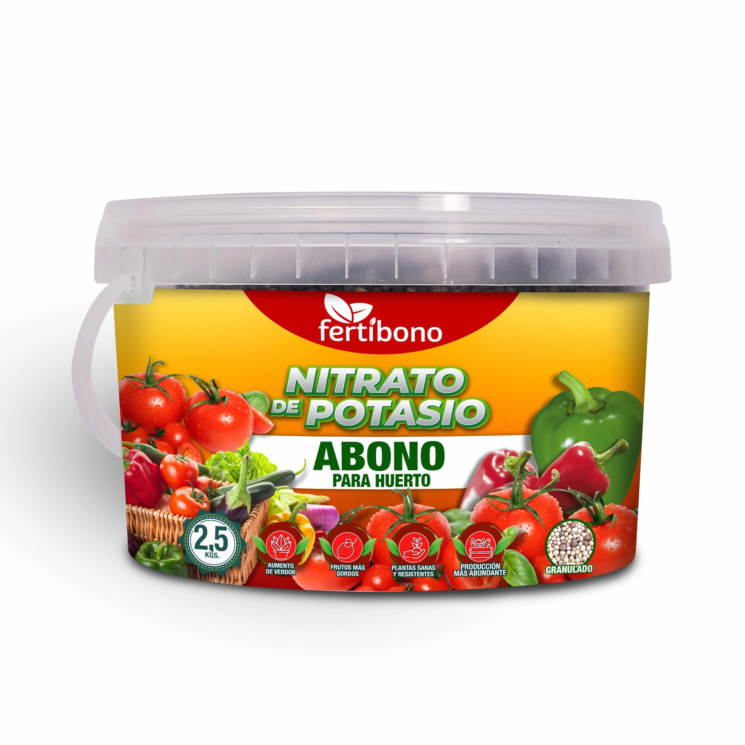 FERTIBONO, Nitrato de potasio,Puro (KNO3) 13-00-46, Huerto, Tomates, Melones,Frutales, Arboles (2,5.0)