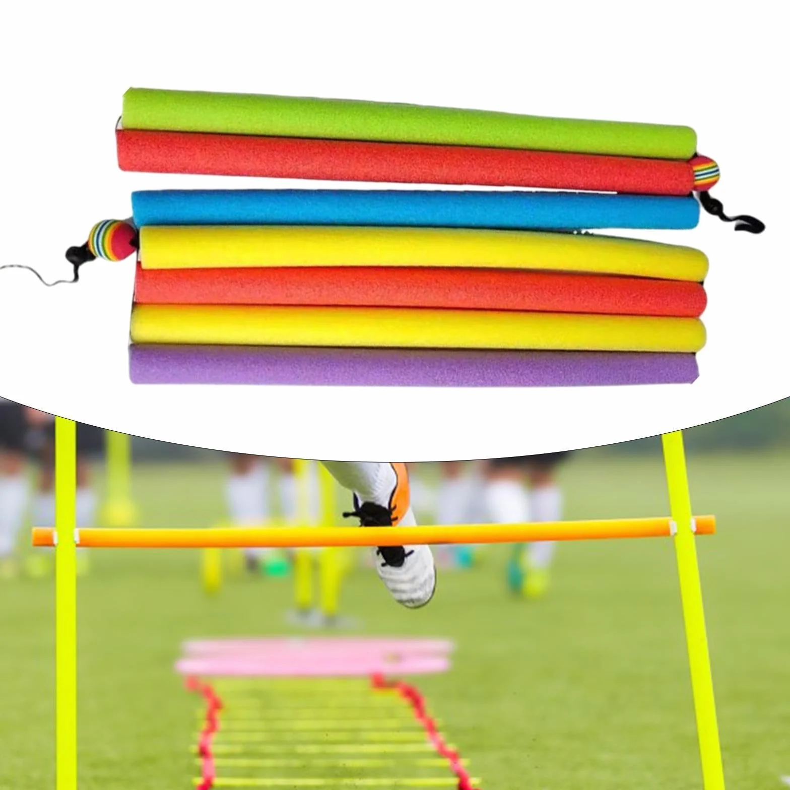 Amagogo Alto Salto Cruzado de Campo Práctica de Pista de Salto Equipo de Entrenamiento de Goma de Espuma