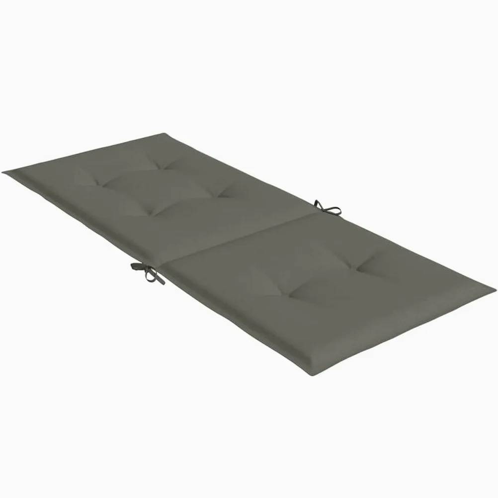 ShGaxin Cojines para Silla Respaldo Alto 4 uds Tela Gris Oscuro Melange, Cojines para Butacas De Jardin, Cojines Sillas Cocina, Cojines para Sillas De Terraza, Cojin Silla Exterior - 4002416