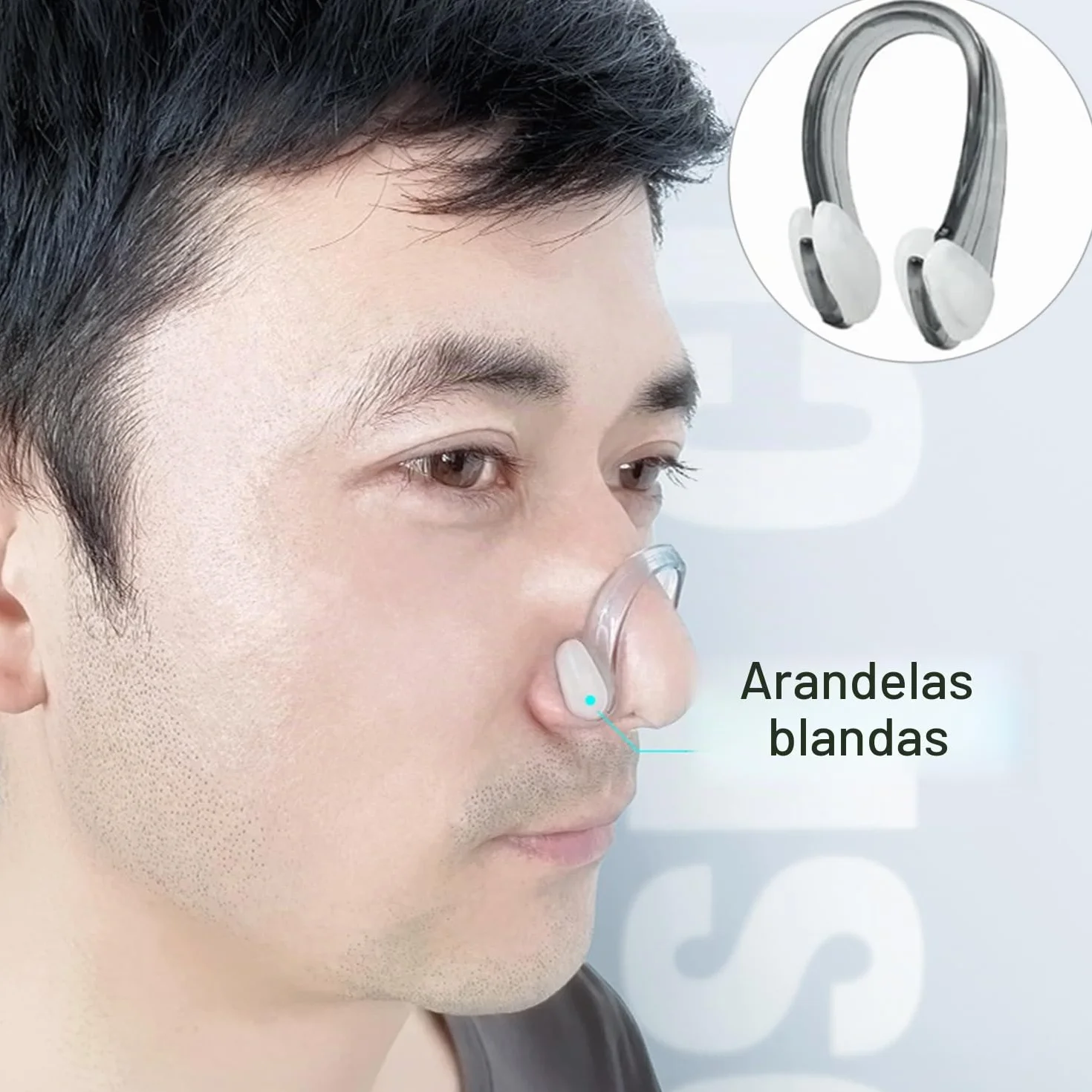 Pinzas de Nariz para Natación de Silicona Reutilizables para Adultos Niños