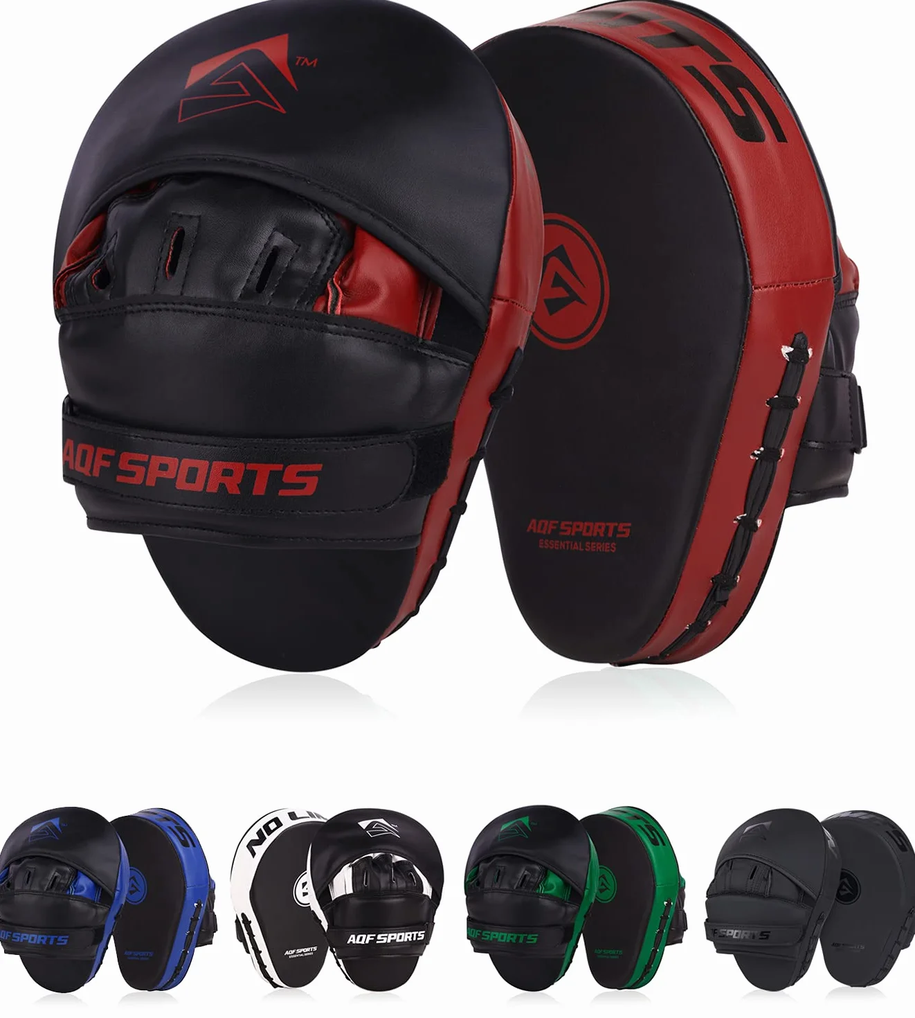 AQF Manoplas Boxeo Guantes Cuero Rex Gancho Jab Combate MMA Muay Thai Kick Boxing