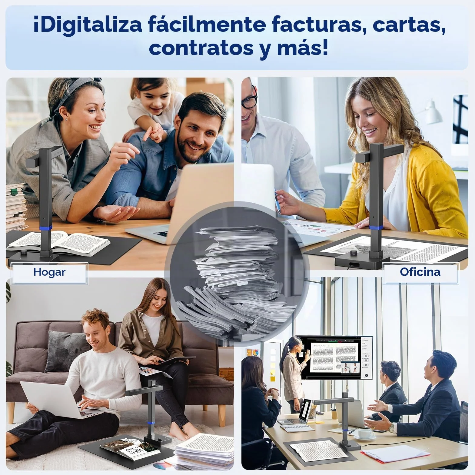 CZUR Shine Ultra Escáner de Libros 13 MP OCR Portátil A4/A3 Alta Velocidad