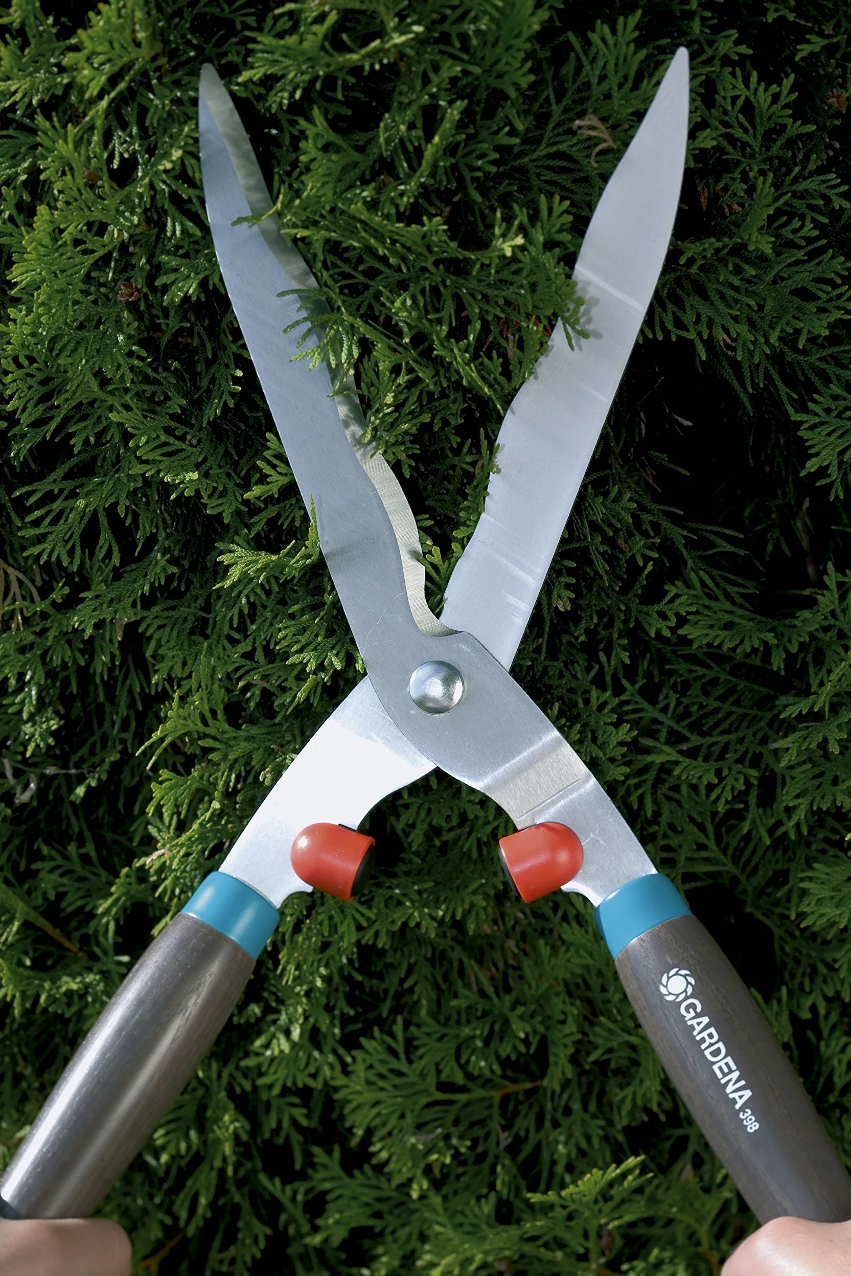 GARDENA Classic 398-20 - Tijeras para setos 540 precisas tijeras de jardín para podar arbustos, cuchillas con afilado ondulado, 54 cm